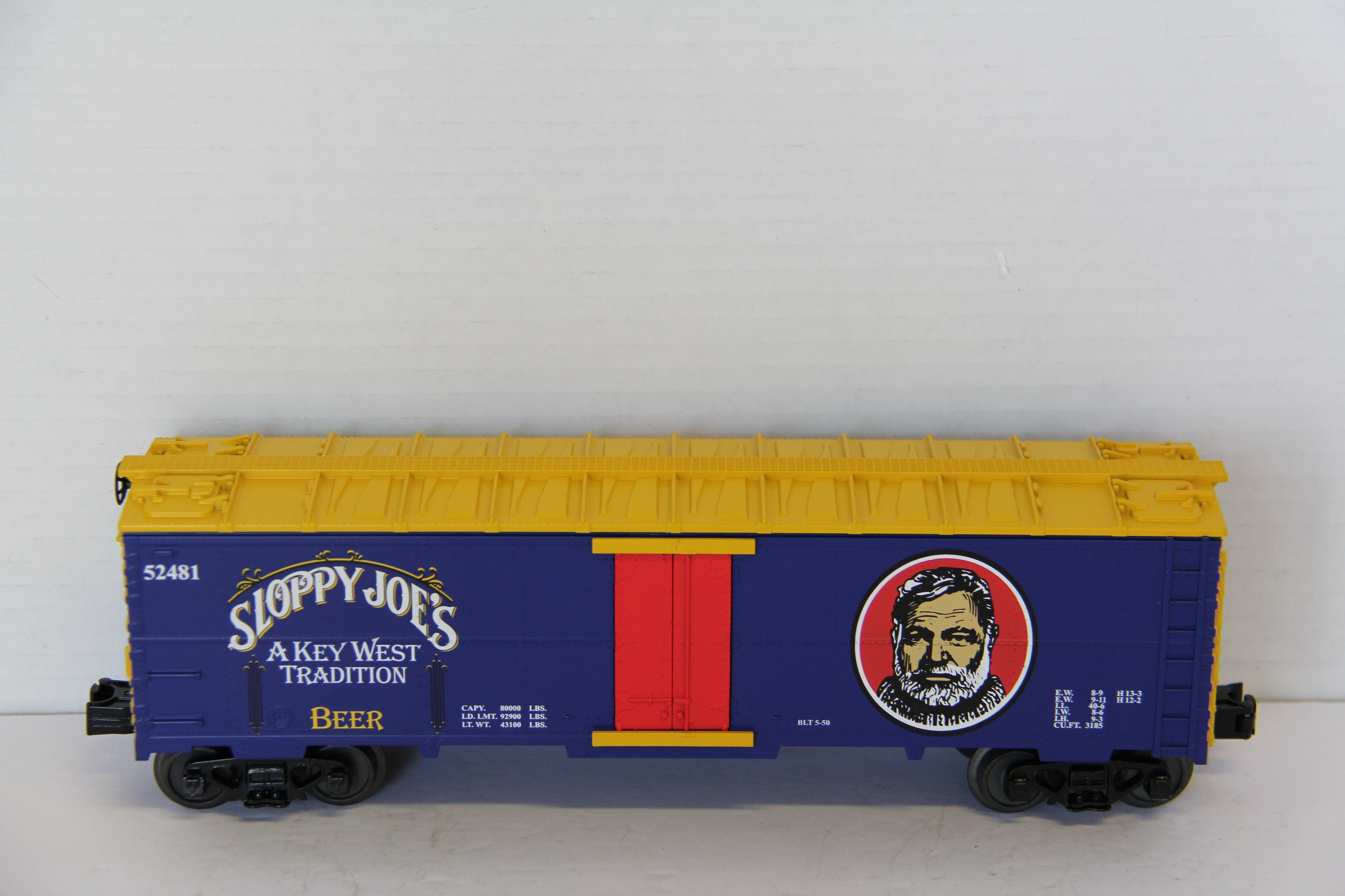 Rail King 30-78088 Sloppy Joe's Beer Modern Reefer Car-Second hand-M7652