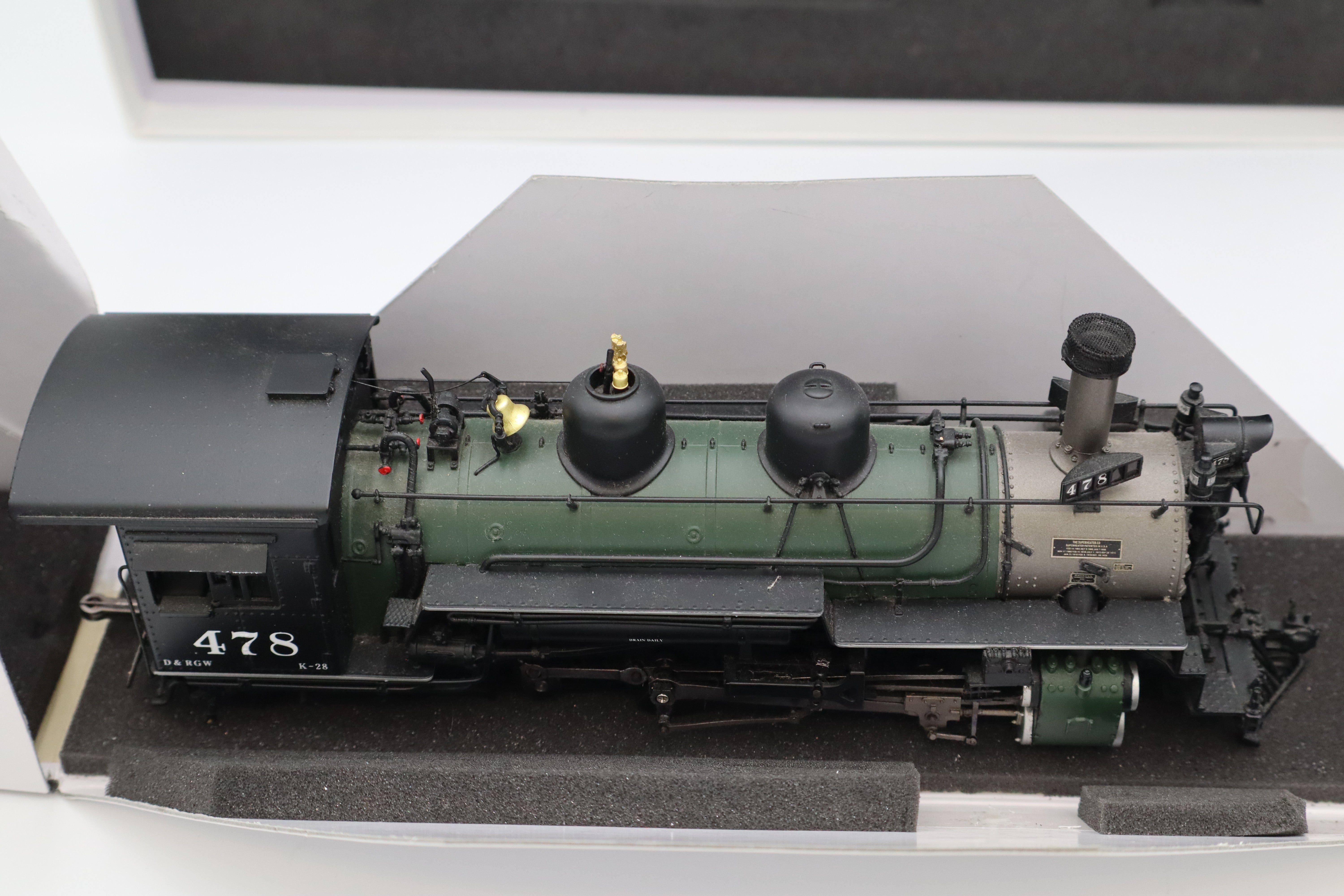 Mountain Model Imports #DC1027-9  Denver & Rio Grande Mikado Steam Locomotive and Tender K-28 2-8-2 Factory Painted #478-Second hand-M8345