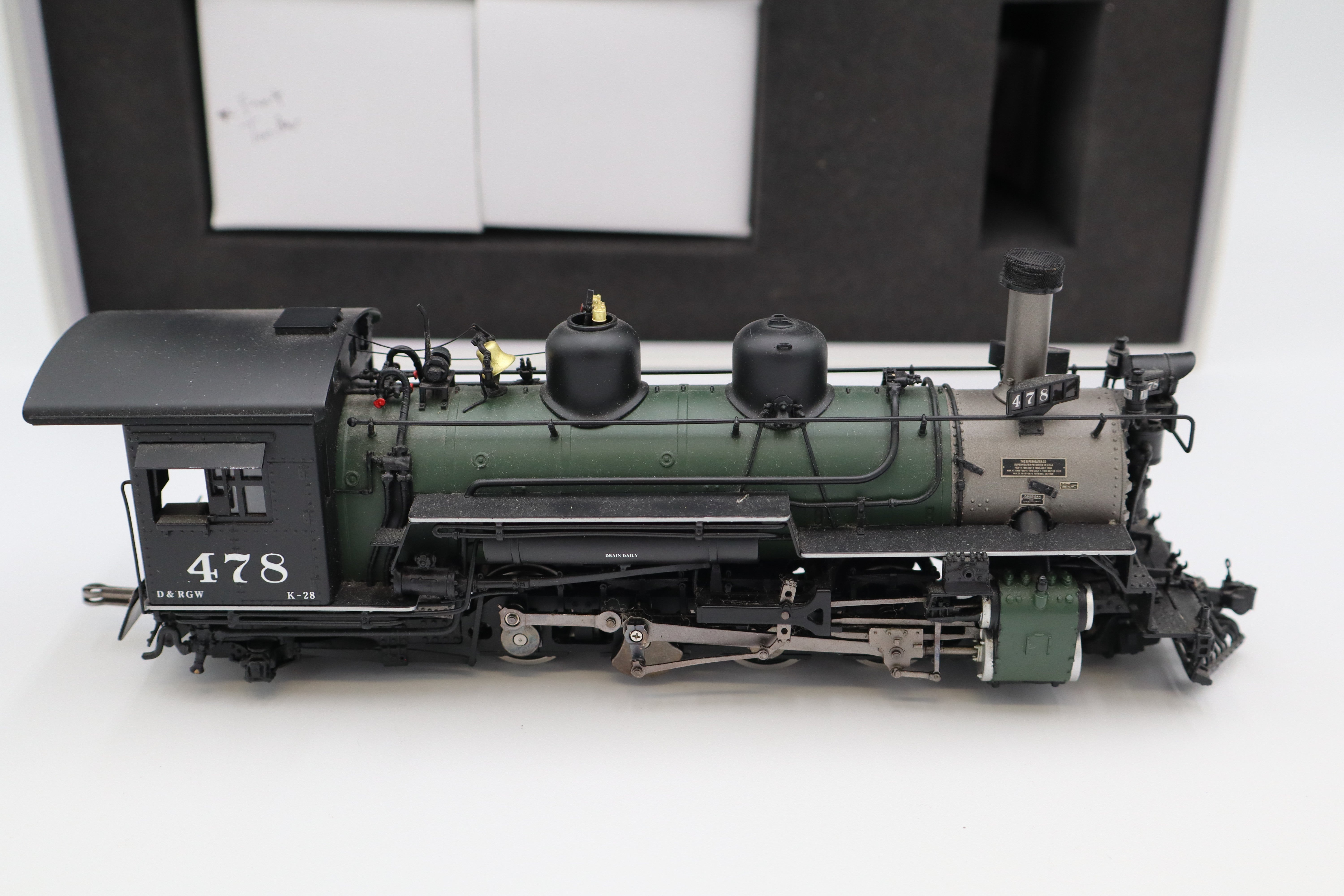 Mountain Model Imports #DC1027-9  Denver & Rio Grande Mikado Steam Locomotive and Tender K-28 2-8-2 Factory Painted #478-Second hand-M8345