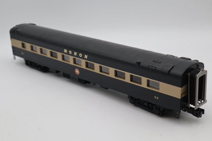 MTH 20-64136 Monon 4-Car 70' Streamlined Pass Set-Smooth-Second hand-M8475