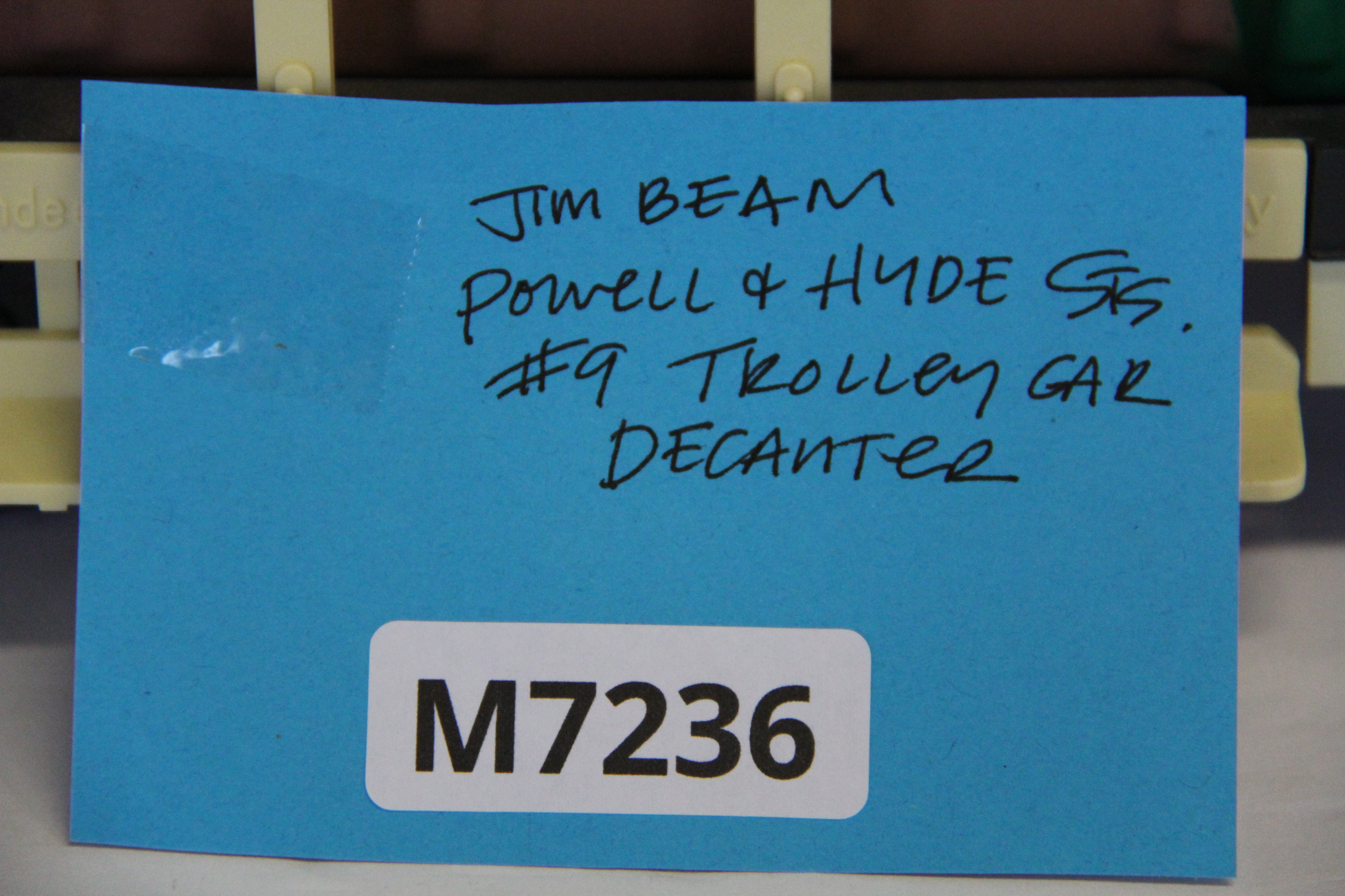 JIM BEAM Powell & Hyde Sts. #9 Trolley Car Decanter-Second hand-M7236