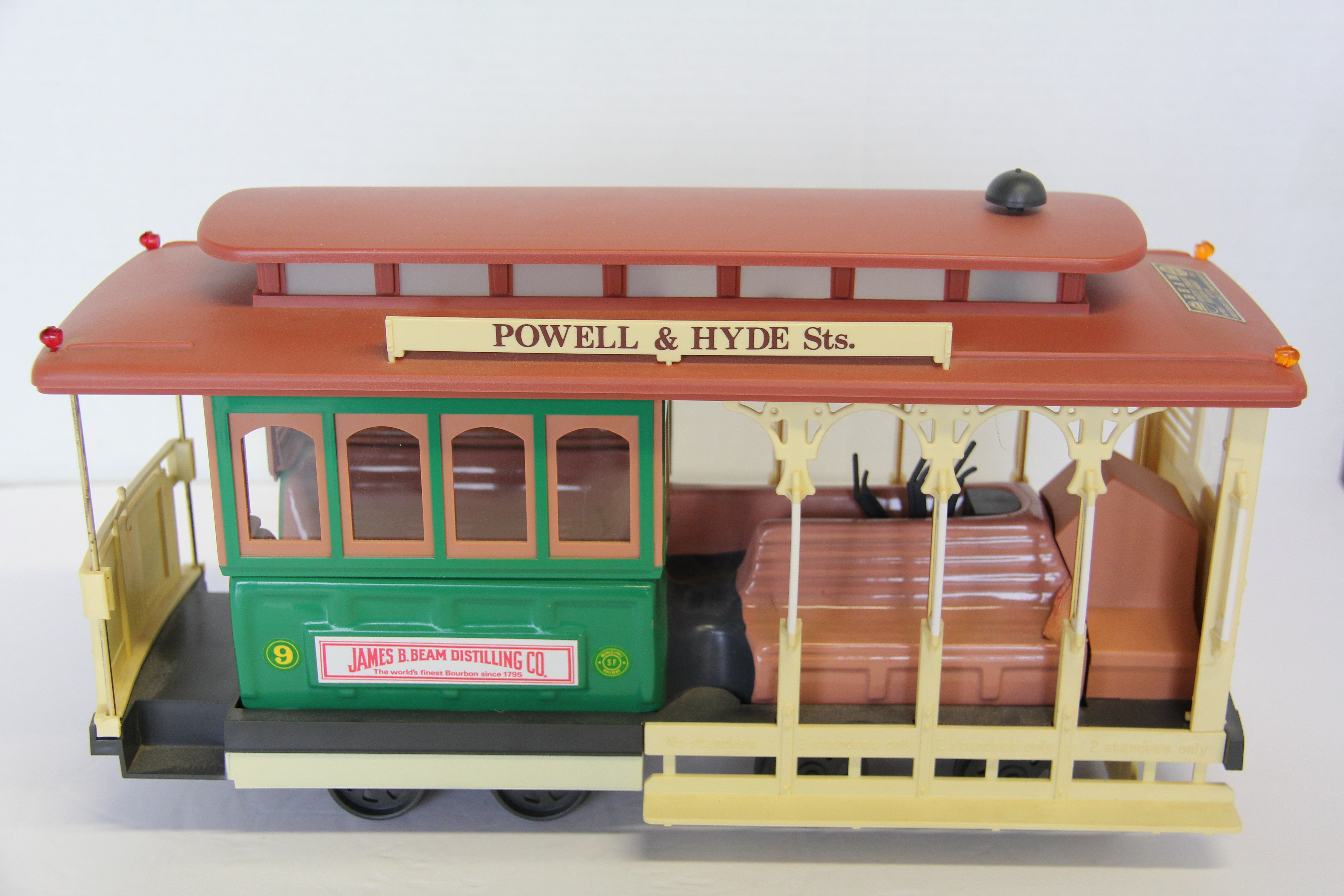 JIM BEAM Powell & Hyde Sts. #9 Trolley Car Decanter-Second hand-M7236