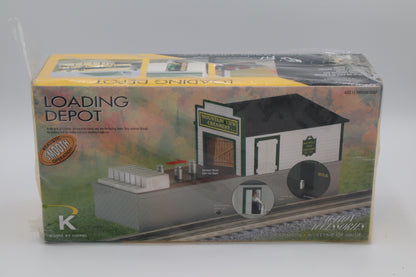 K Line 6-21675 Mountain View Creamery Loading Depot w/ 6 Milk Cans-Second hand-M8350