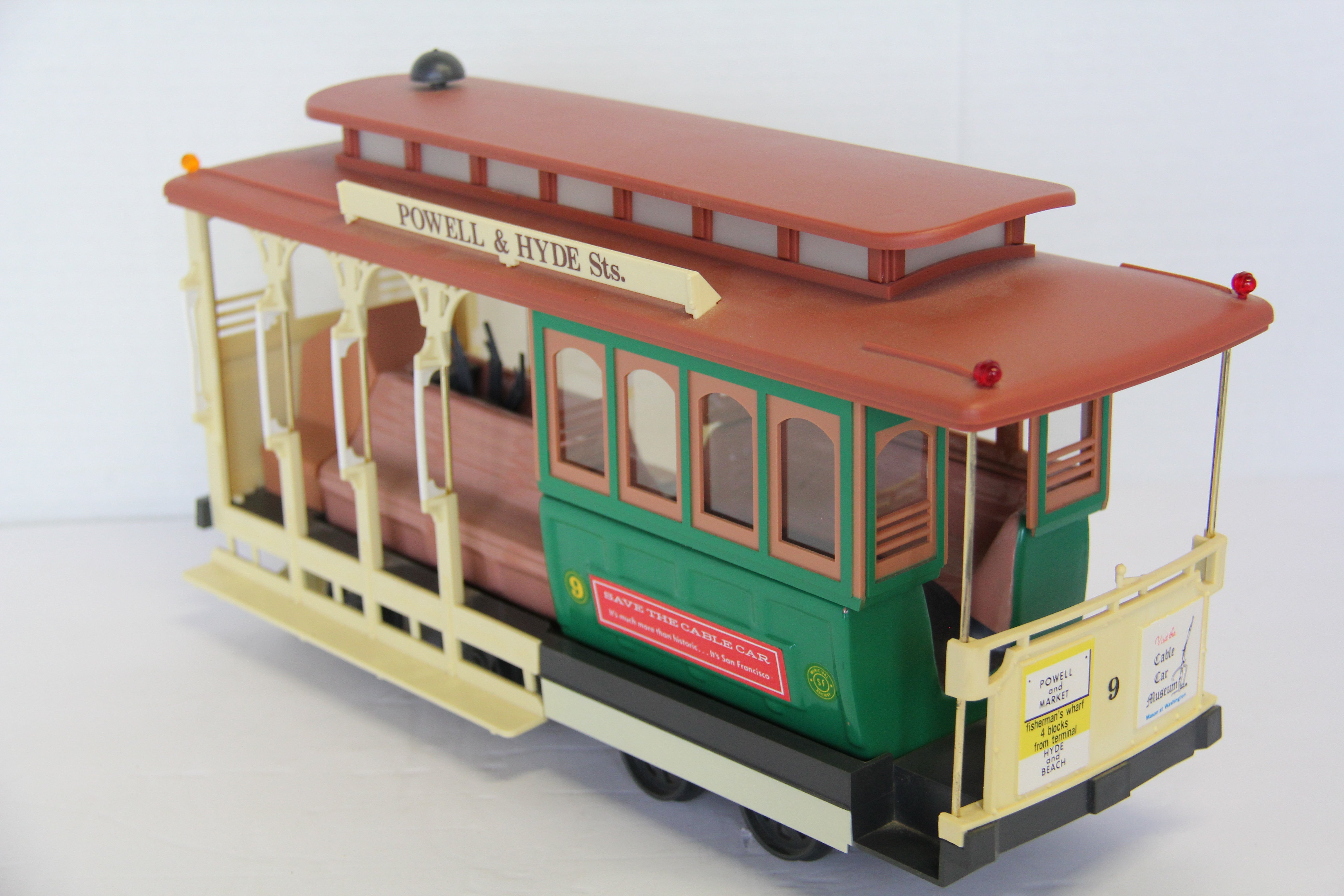 JIM BEAM Powell & Hyde Sts. #9 Trolley Car Decanter-Second hand-M7236