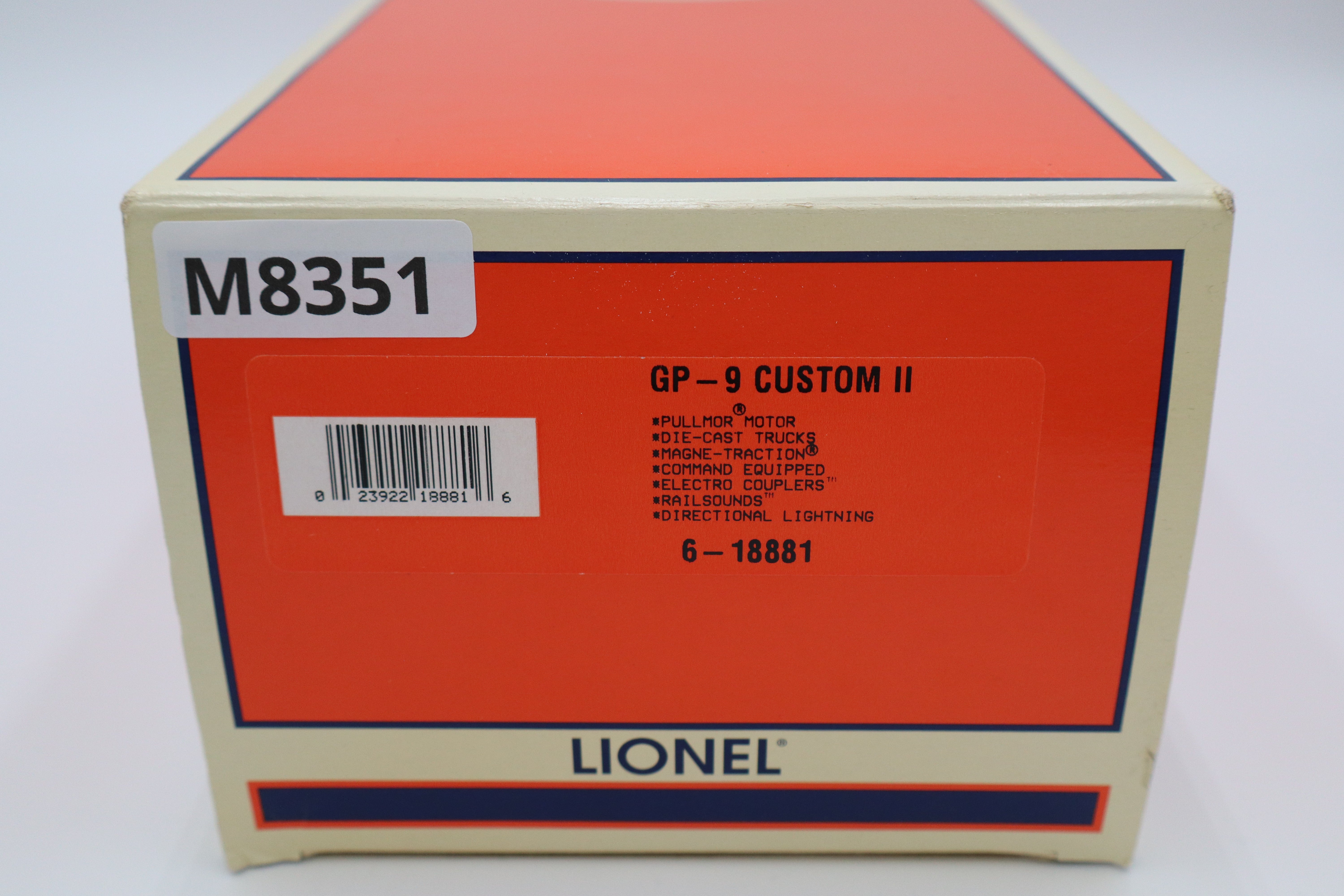 Lionel 6-18881 Custom Series #2 Hot Rod GP-9 Diesel Locomotive-Second hand-M8351