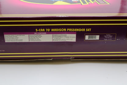 MTH 20-4053 Southern 5 Car 70' Madison Pass Set-Second hand-M8477
