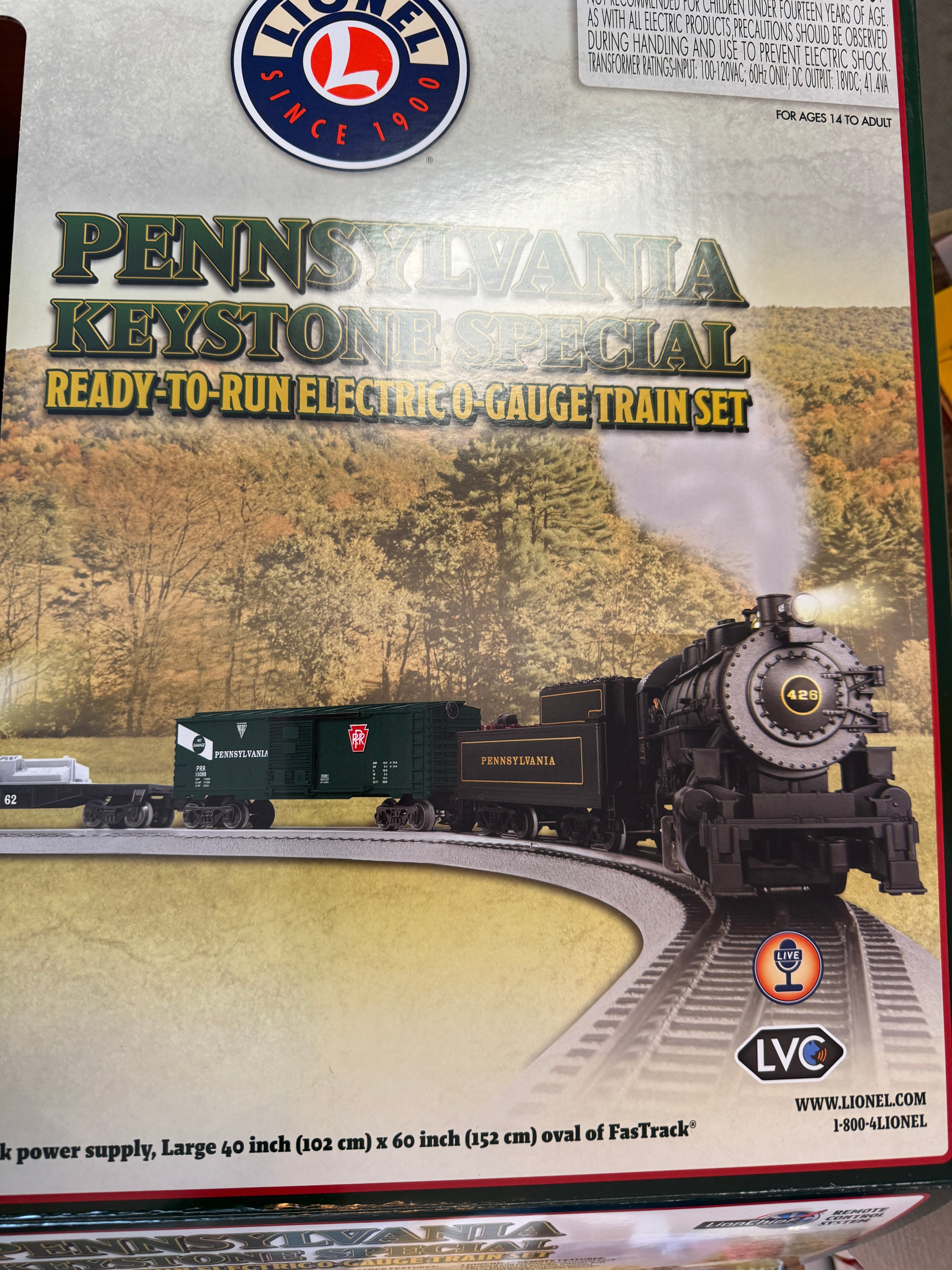 Lionel 2123200 - LionChief "Pennsylvania Keystone" Freight Set w/ Bluetooth 5.0