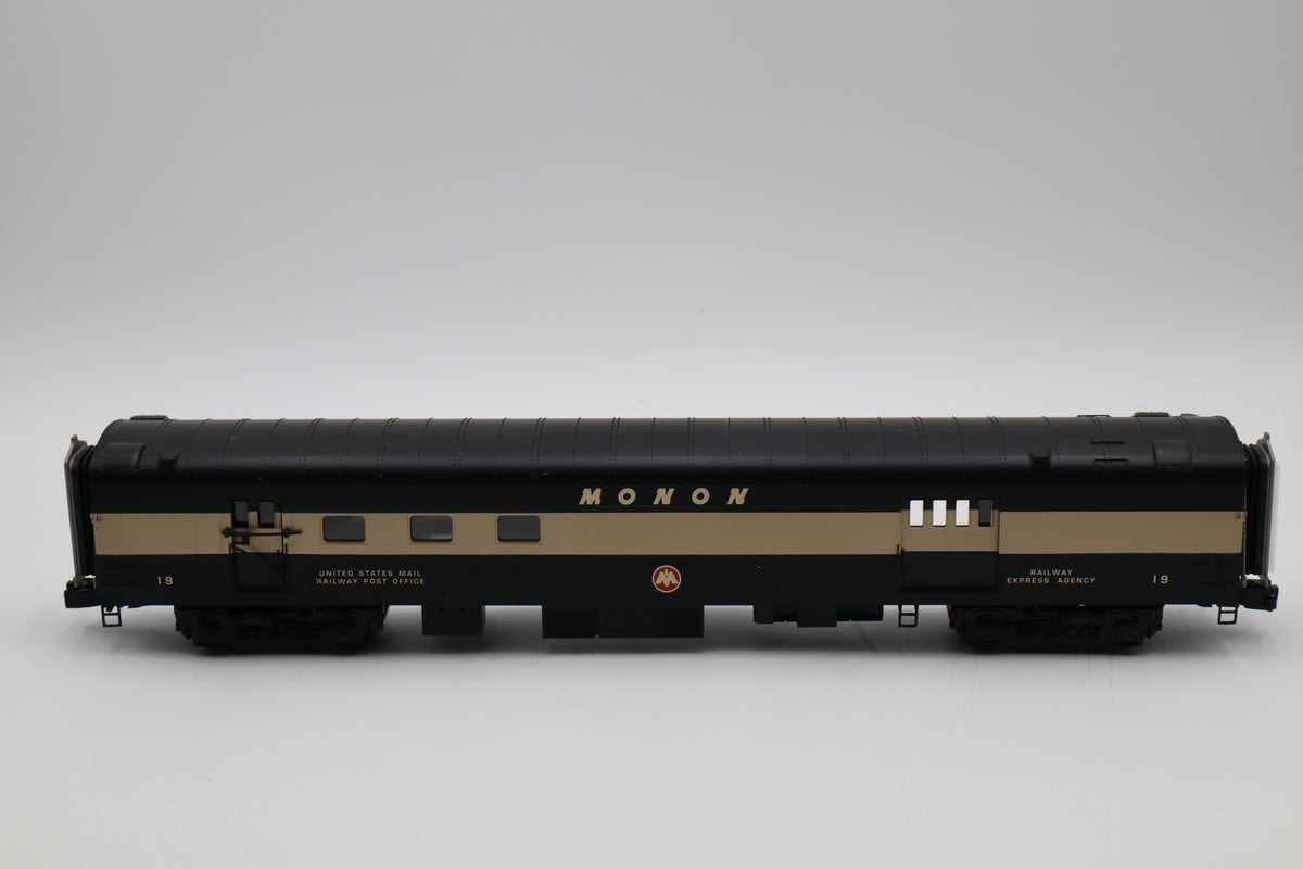 MTH 20-64137 Monon 2 Car 70' Streamlined Baggage/RPO Passenger Set-Smooth-Second hand-M8479