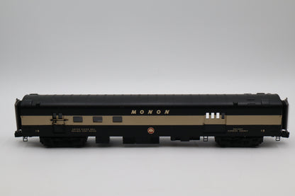 MTH 20-64137 Monon 2 Car 70' Streamlined Baggage/RPO Passenger Set-Smooth-Second hand-M8479