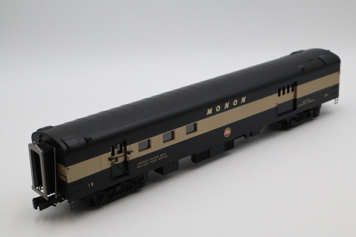 MTH 20-64137 Monon 2 Car 70' Streamlined Baggage/RPO Passenger Set-Smooth-Second hand-M8479
