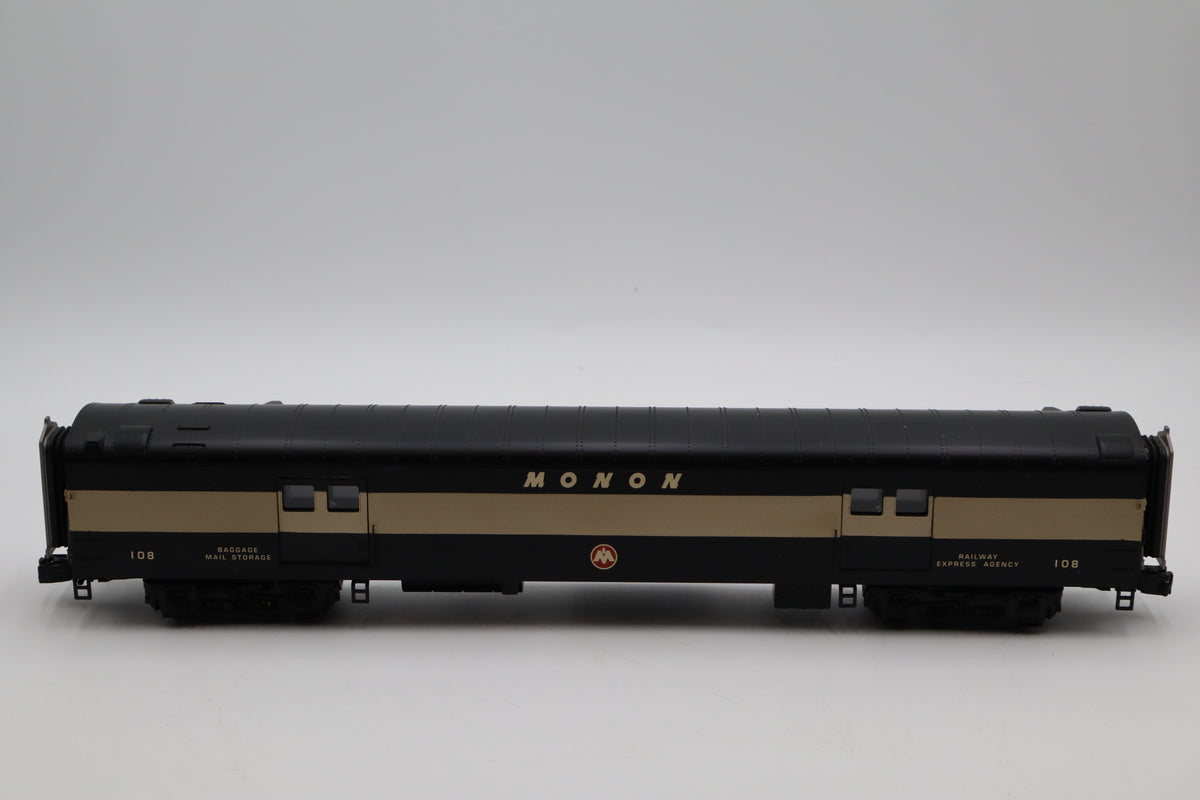 MTH 20-64137 Monon 2 Car 70' Streamlined Baggage/RPO Passenger Set-Smooth-Second hand-M8479