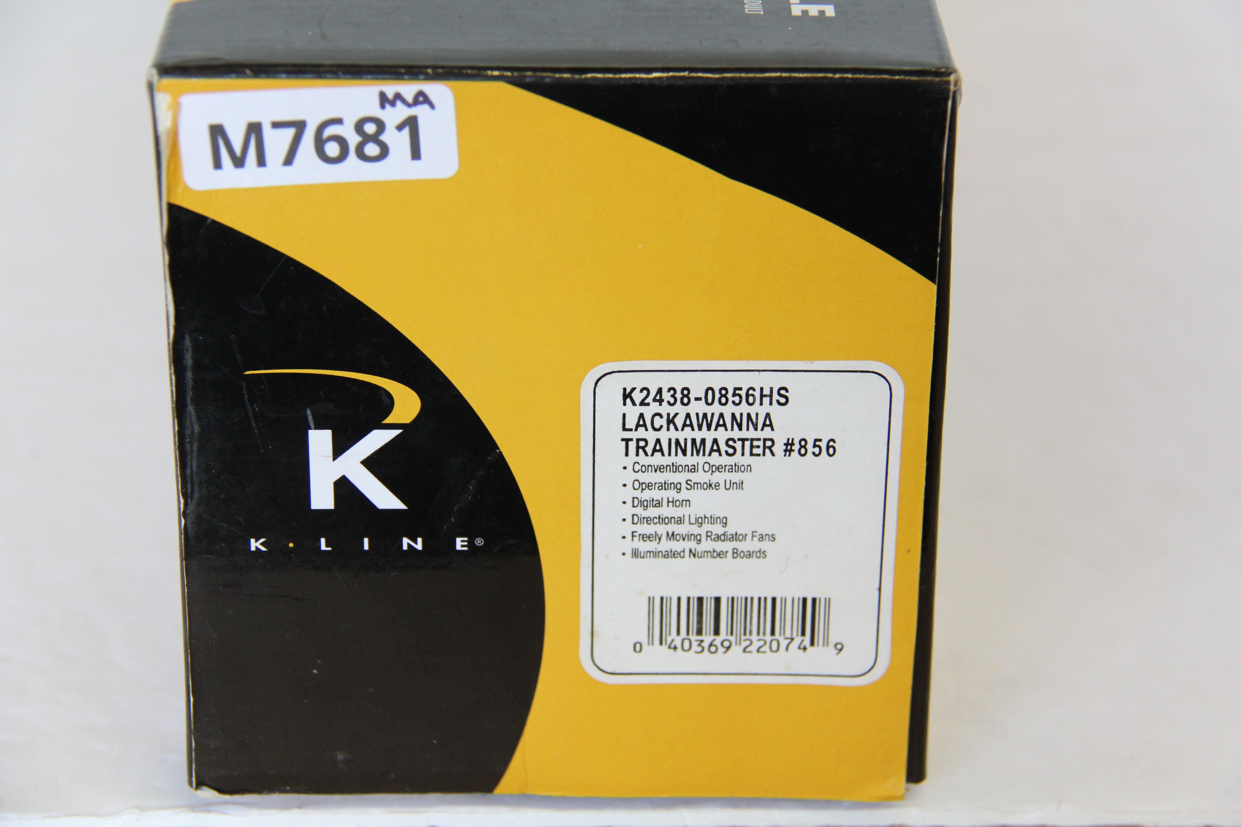 K Line K2438-0856HS Lackawanna Trainmaster #856-Conventional-M7681