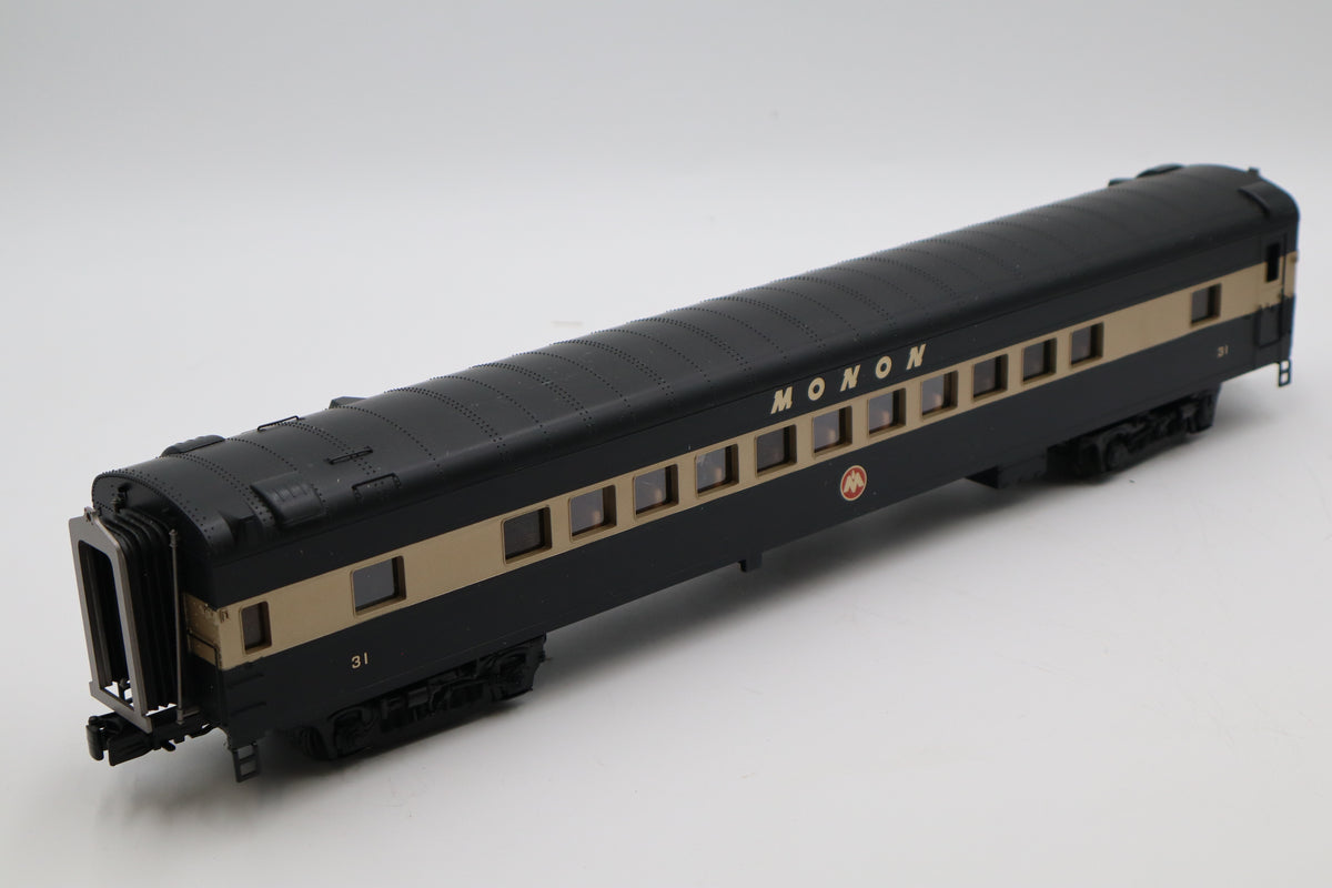 MTH 20-69101 Monon 2 Car Streamlined Baggage /Coach Passenger Set- Smooth-Second hand-M8480