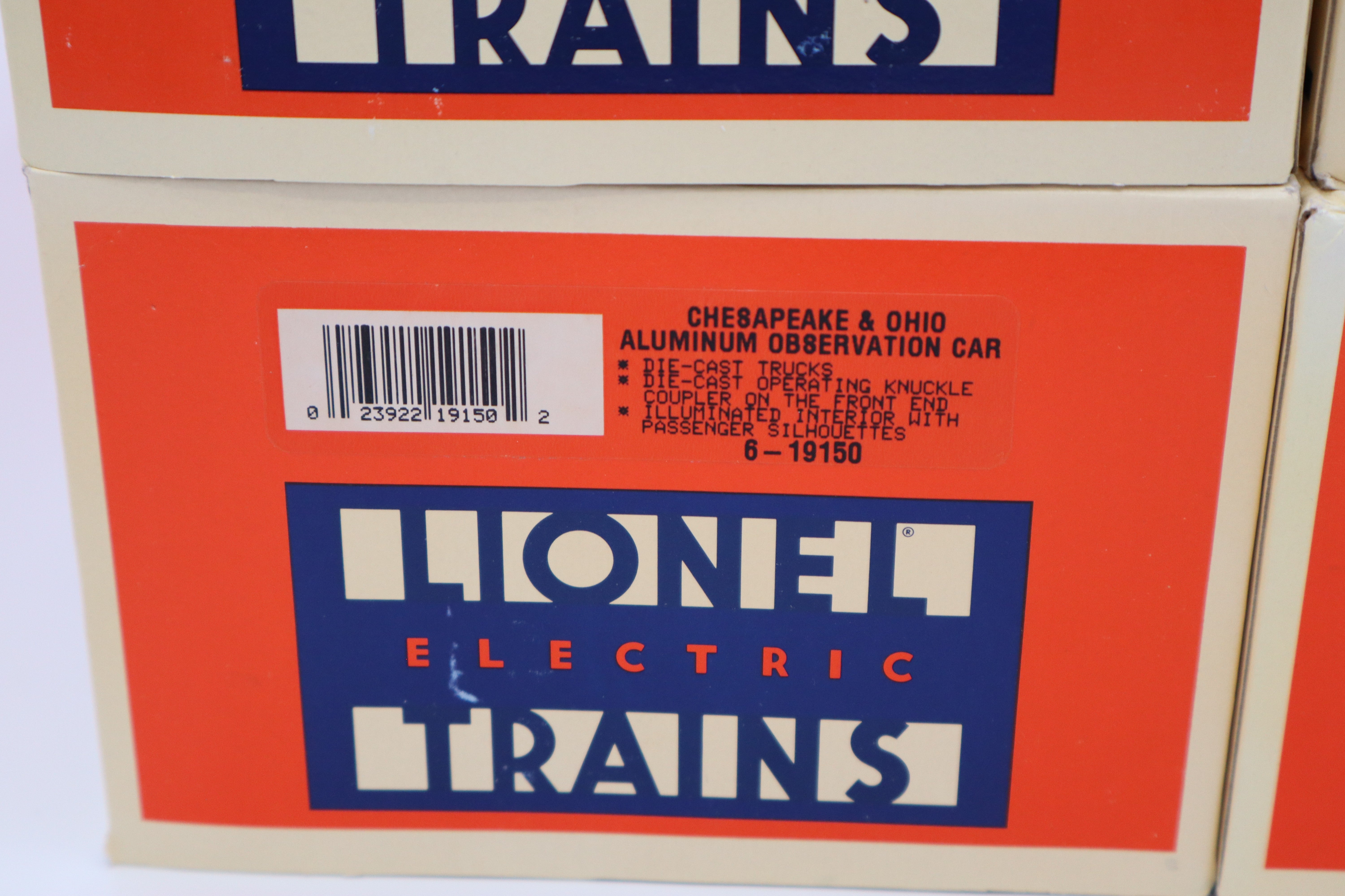 Lionel 6-19145 Chesapeake & Ohio Aluminum Passenger 6 Set-Second hand-M8364