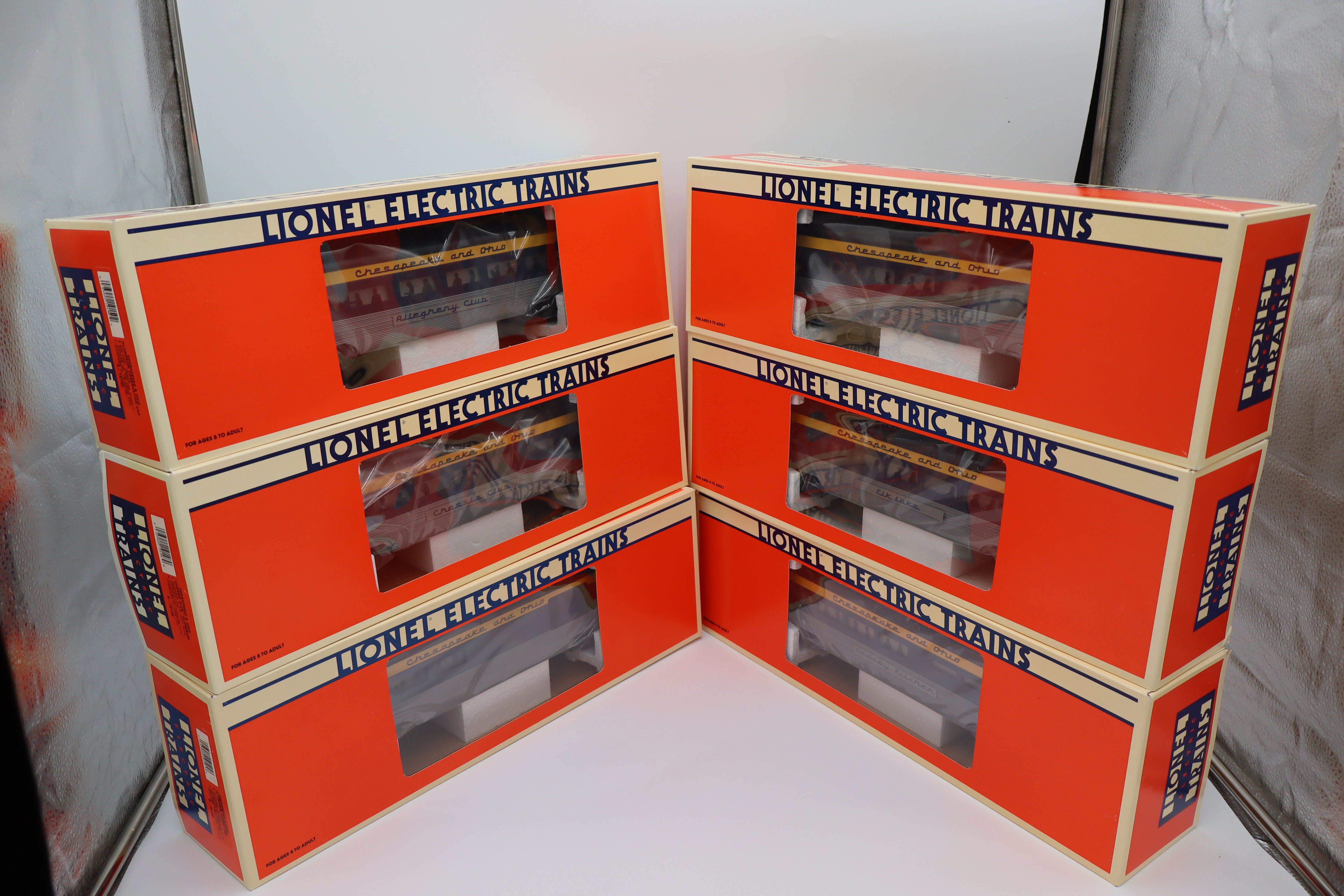 Lionel 6-19145 Chesapeake & Ohio Aluminum Passenger 6 Set-Second hand-M8364