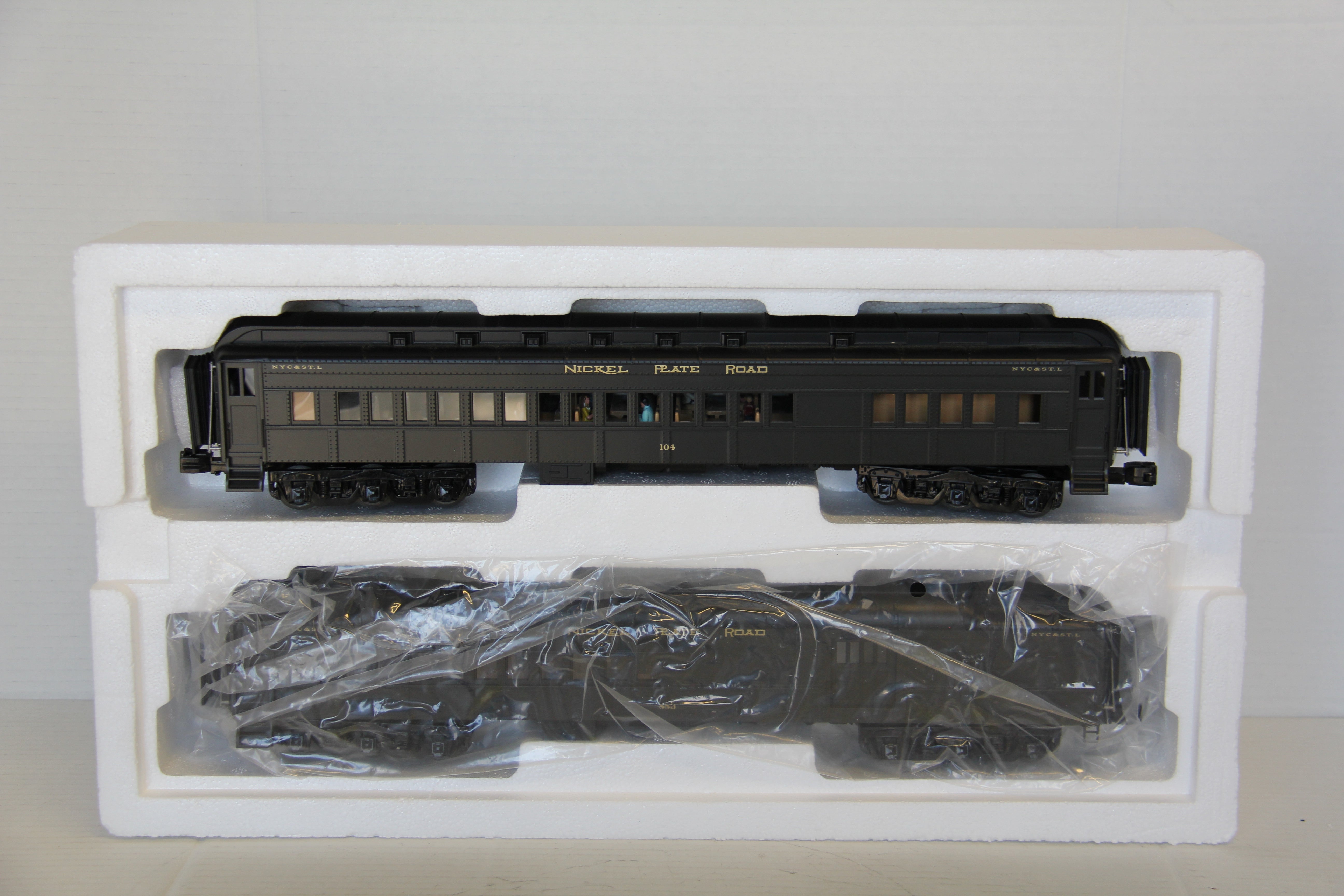 MTH 20-41025 & 20-44025 Nickle Plate Road Madison 70' 4 Car Set-Second hand-M7265