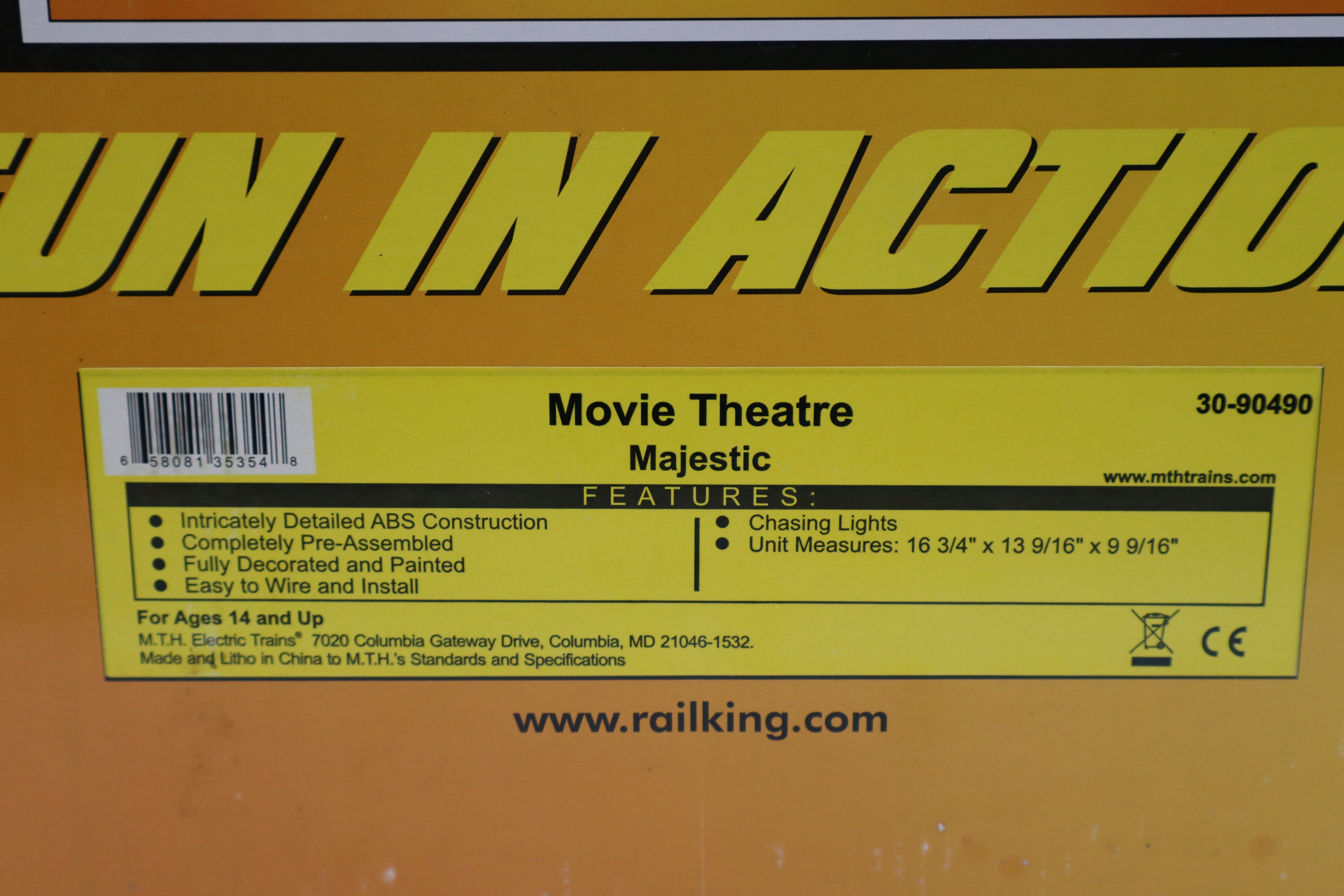 Rail King 30-90490 Majestic Movie Theatre-Second hand-M8492