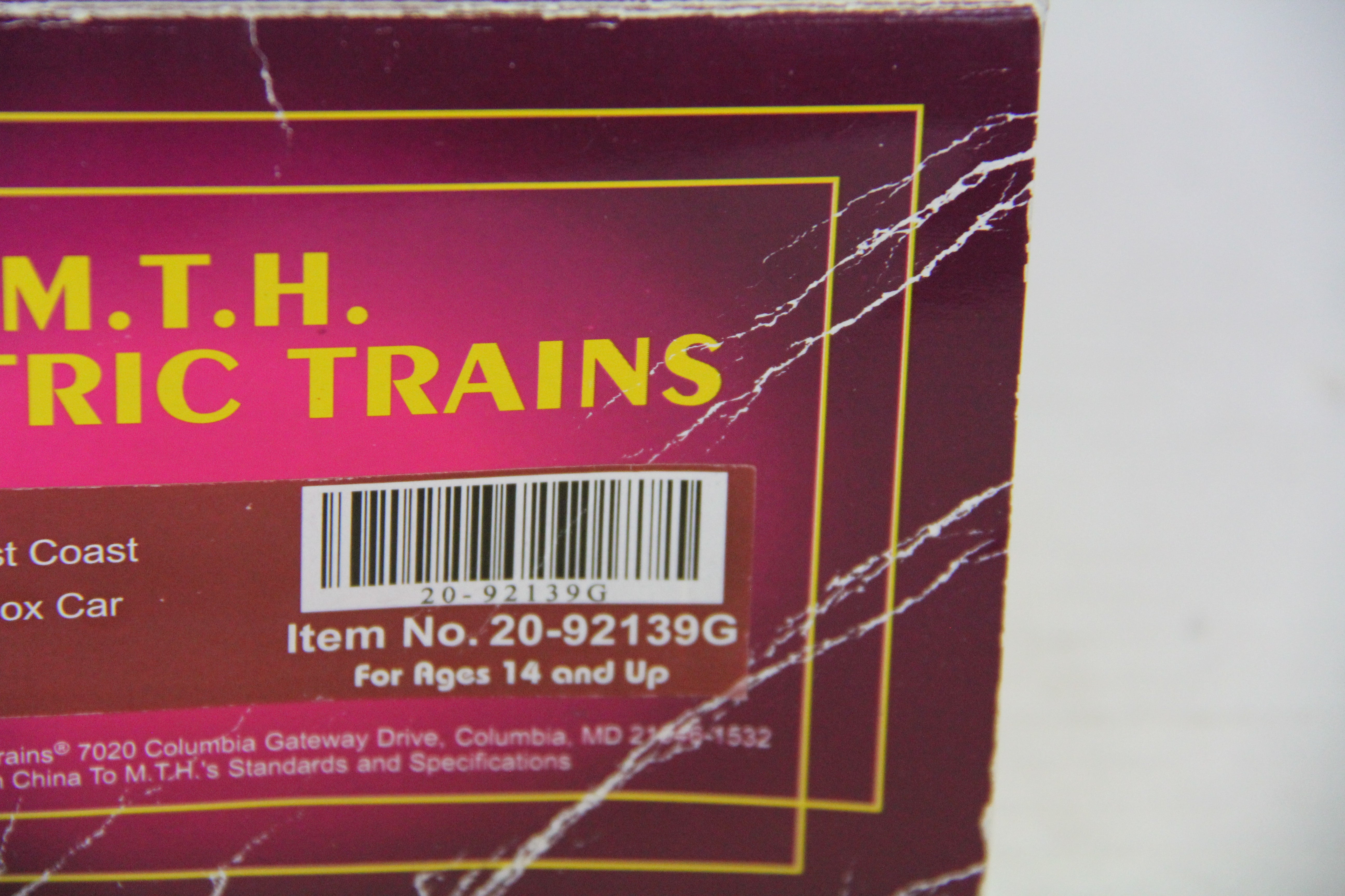 MTH 20-92139G Florida East Coast 40' AAR Boxcar-Second hand-M7269