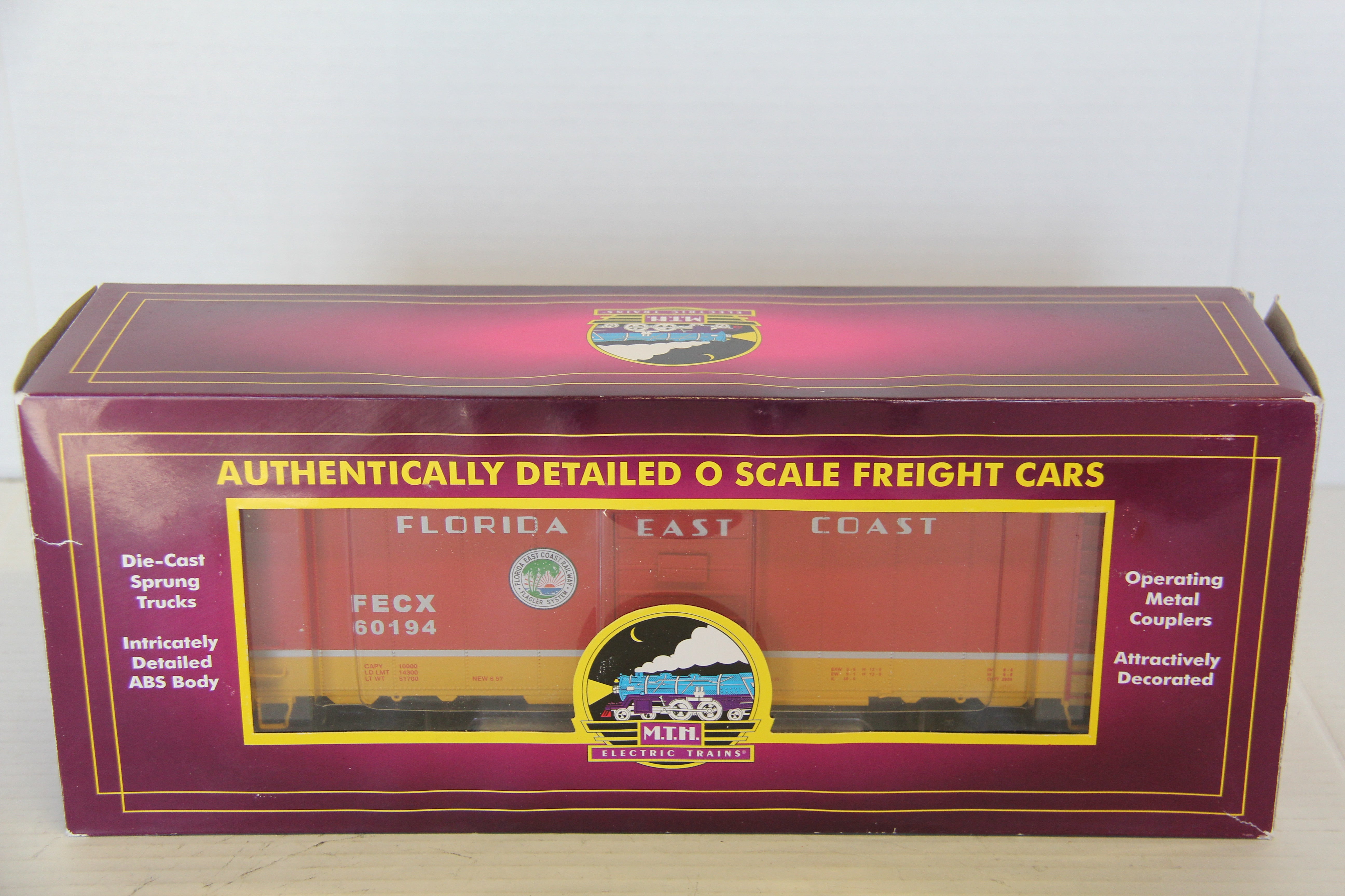 MTH 20-92139G Florida East Coast 40' AAR Boxcar-Second hand-M7269