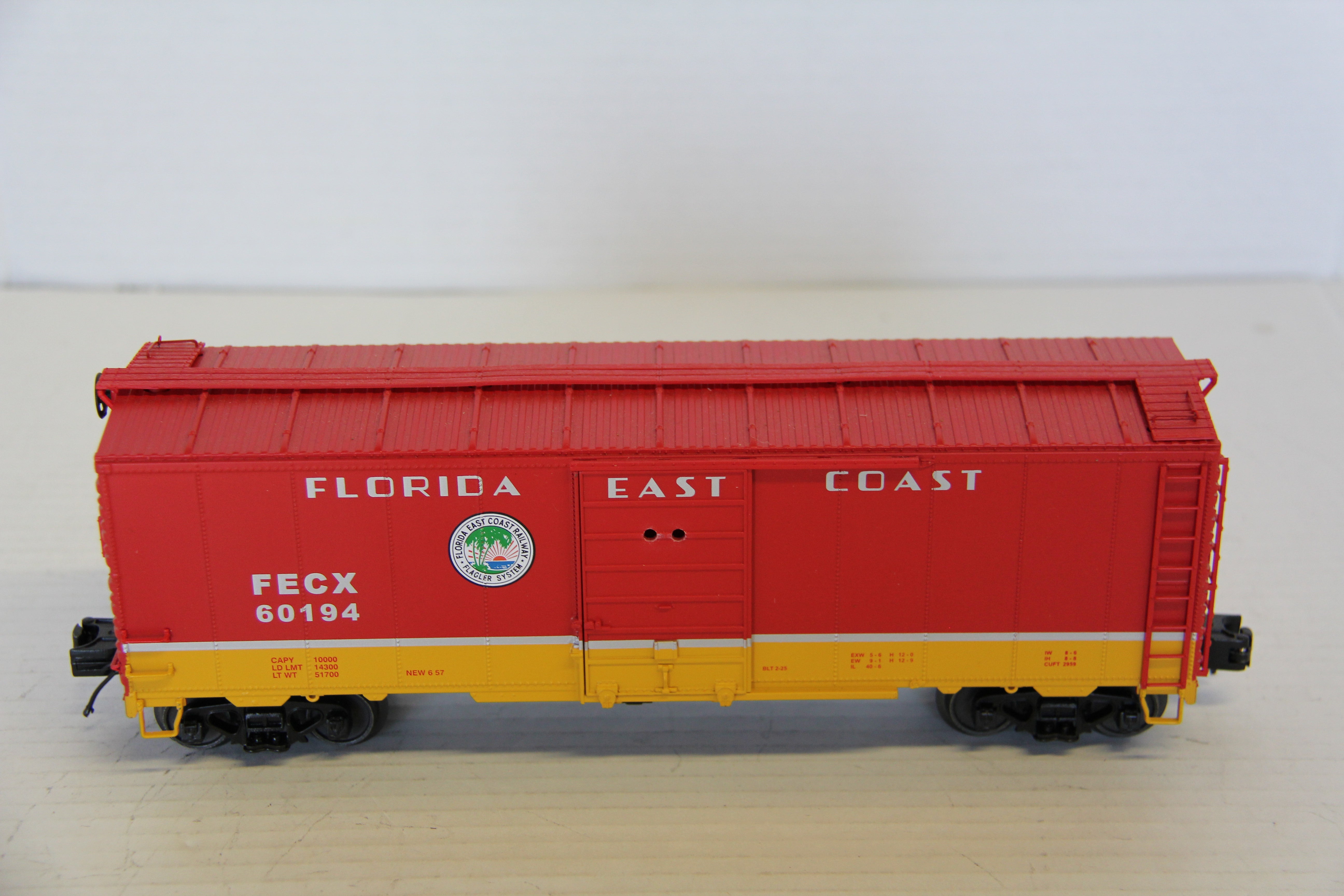 MTH 20-92139G Florida East Coast 40' AAR Boxcar-Second hand-M7269