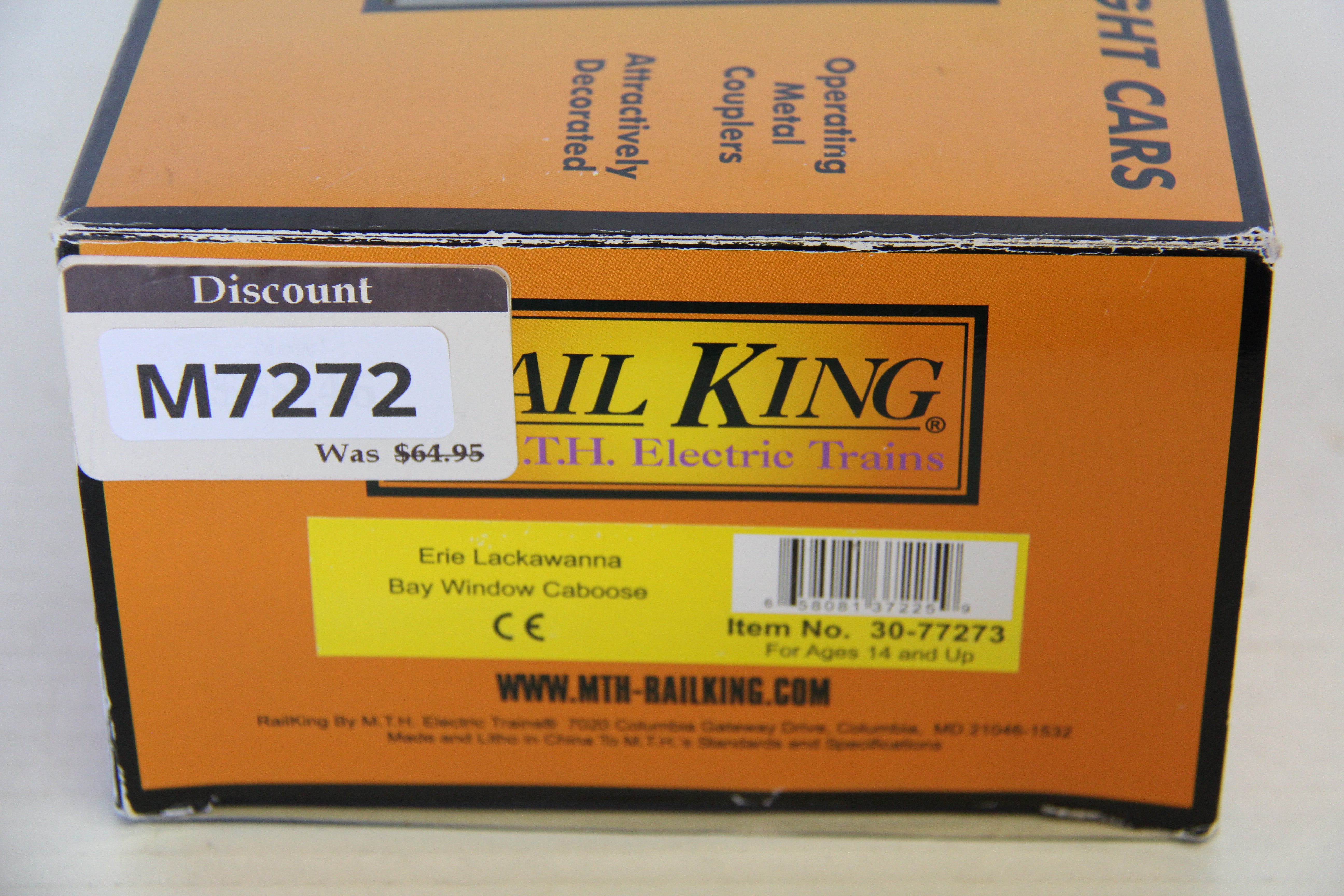 Rail King 30-77273 Erie Lackawanna Bay Window Caboose-Second hand-M7272