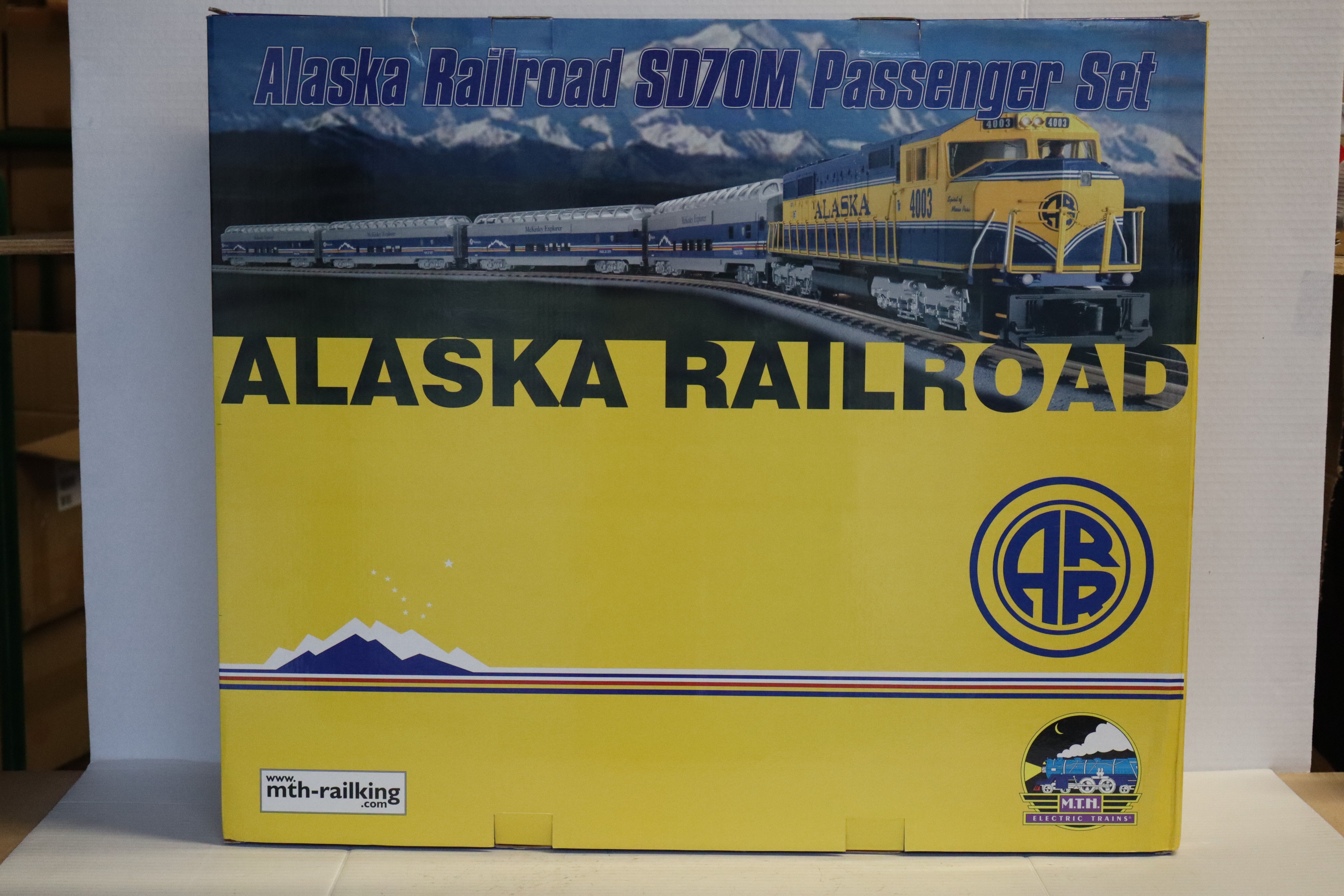 MTH 20-2290-1 Alaska SD70M Diesel Engine Boxed Set w/ Proto 2.0-Second hand-M8373