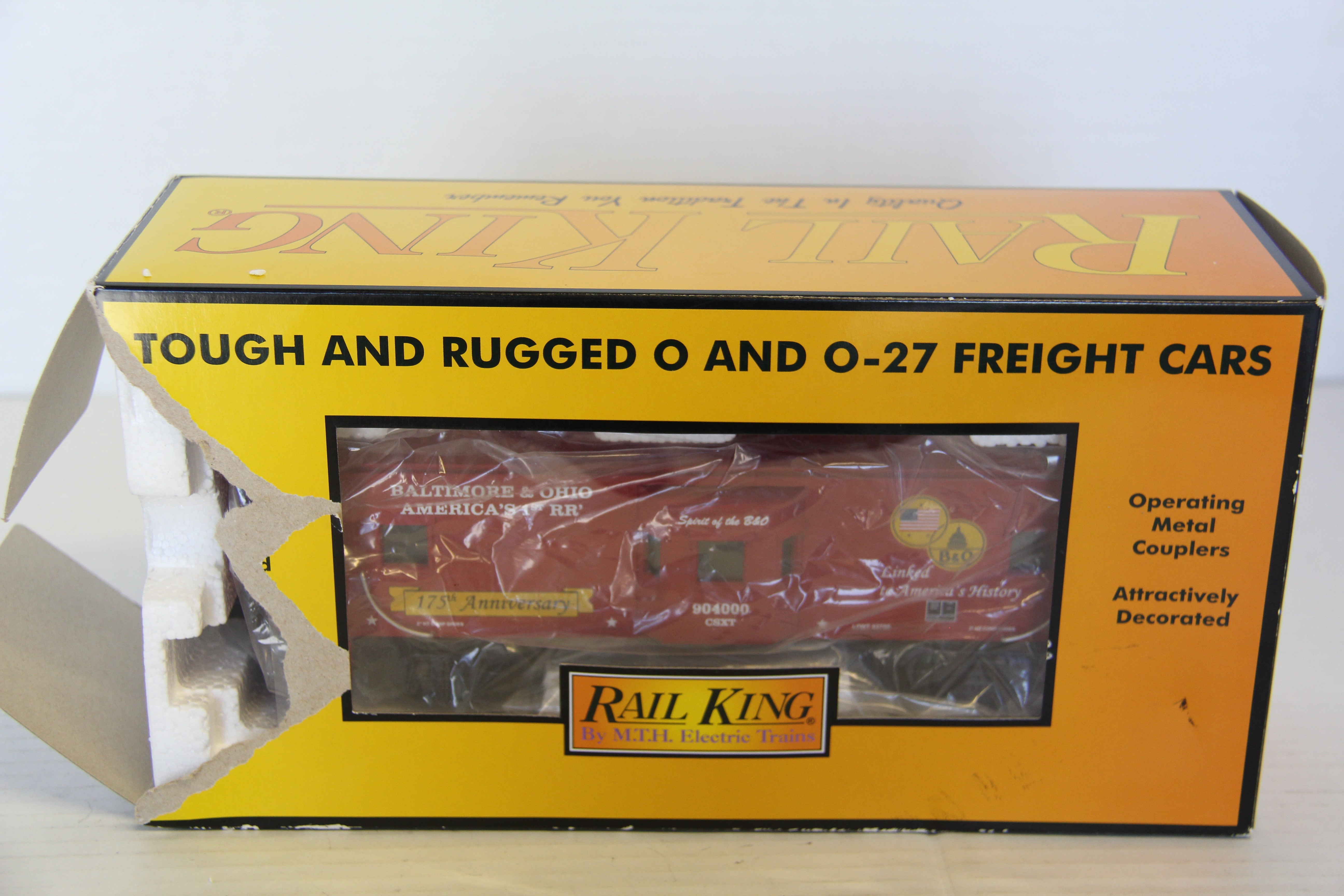 Rail King 30-4224C CSX Bay Window Caboose-Second hand-M7275