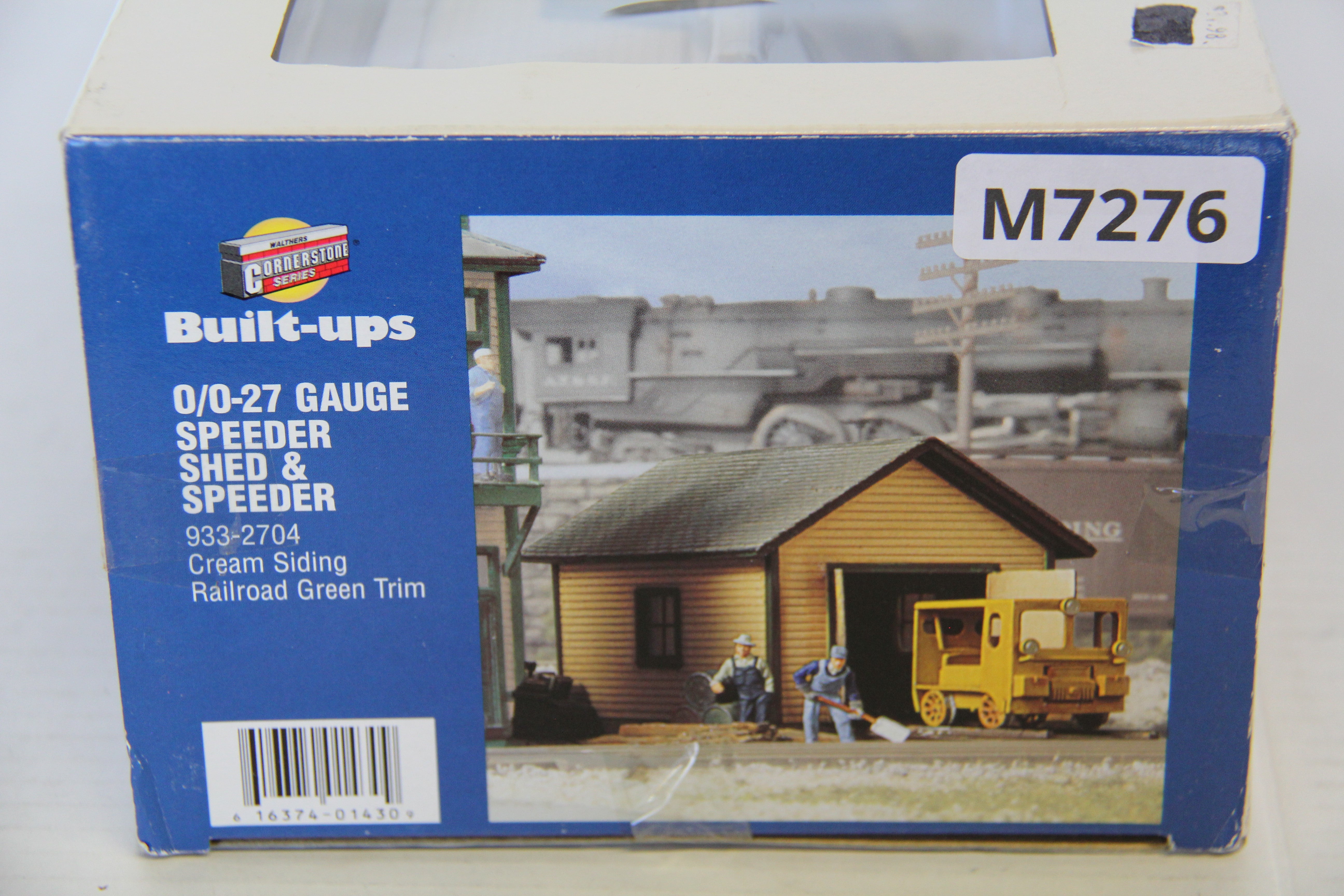Walthers #933-2704 Cornerstone Series O/O27 Gauge Speeder Shed & Speeder-Second hand-M7276