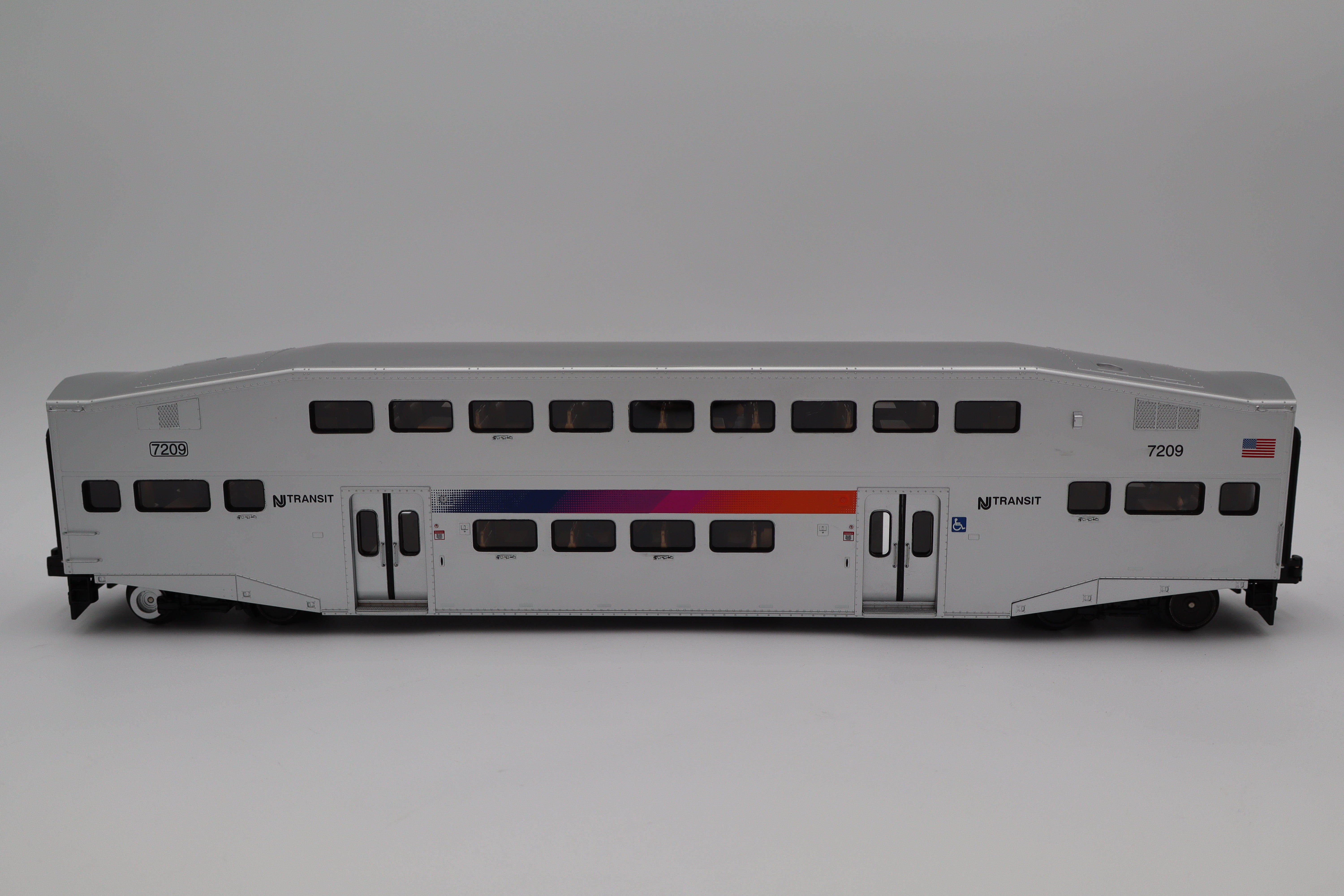 MTH 20-61051 NJ Transit 4 Car Bi-Level Bombardier Passenger Set-Second hand-M8379
