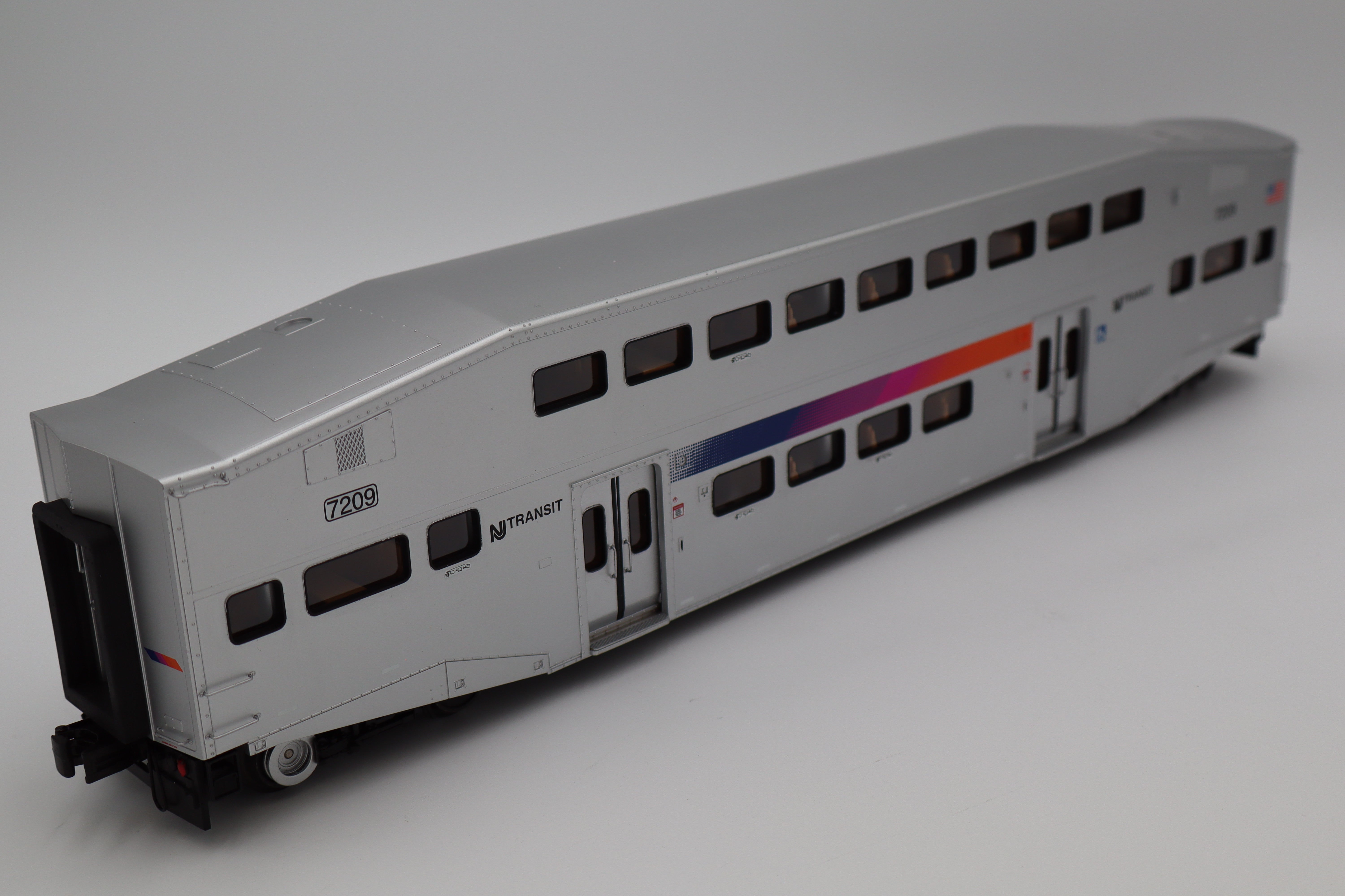 MTH 20-61051 NJ Transit 4 Car Bi-Level Bombardier Passenger Set-Second hand-M8379