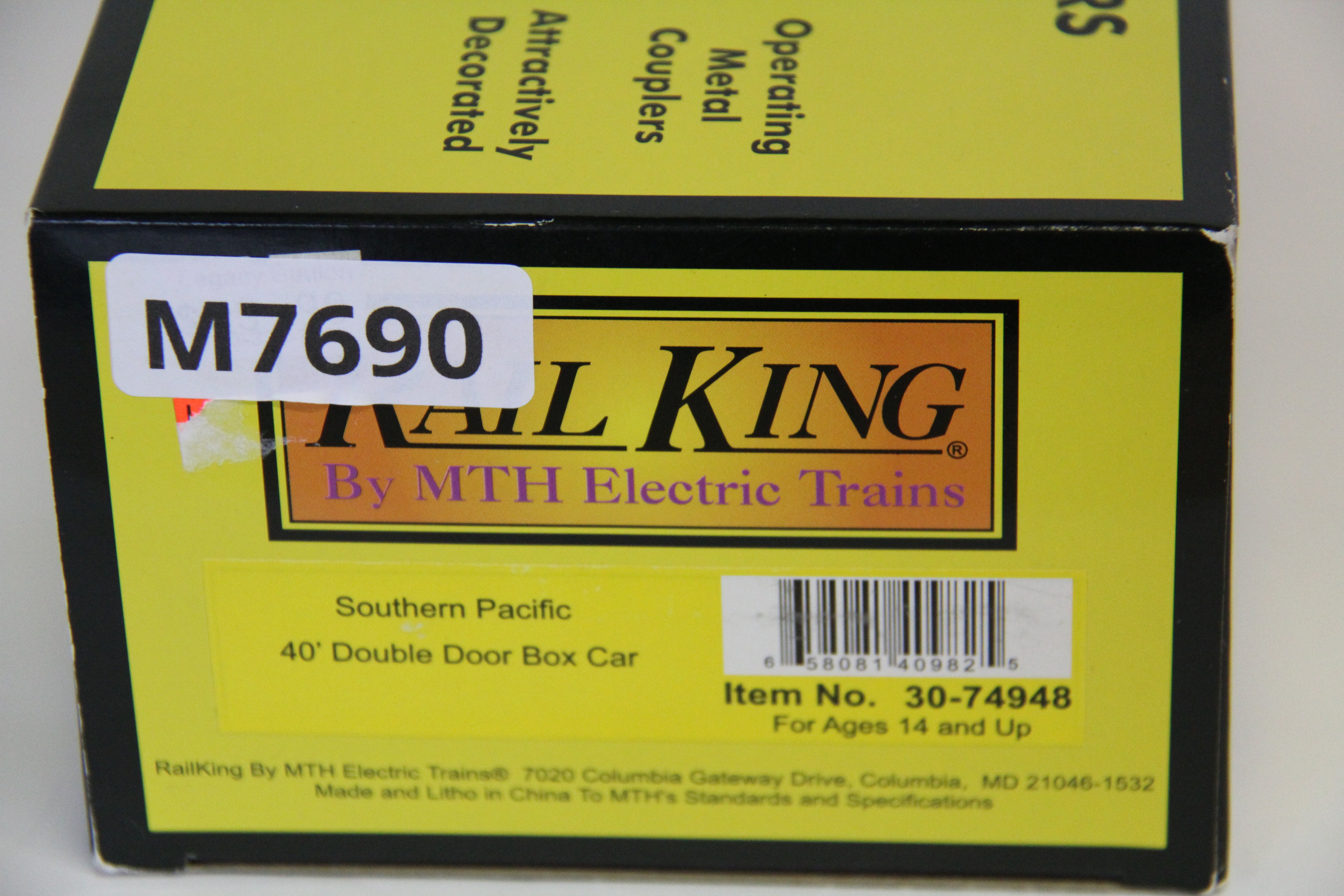 Rail King 30-74948 Southern Pacific 40' Double Door Box Car-Second hand-M7690