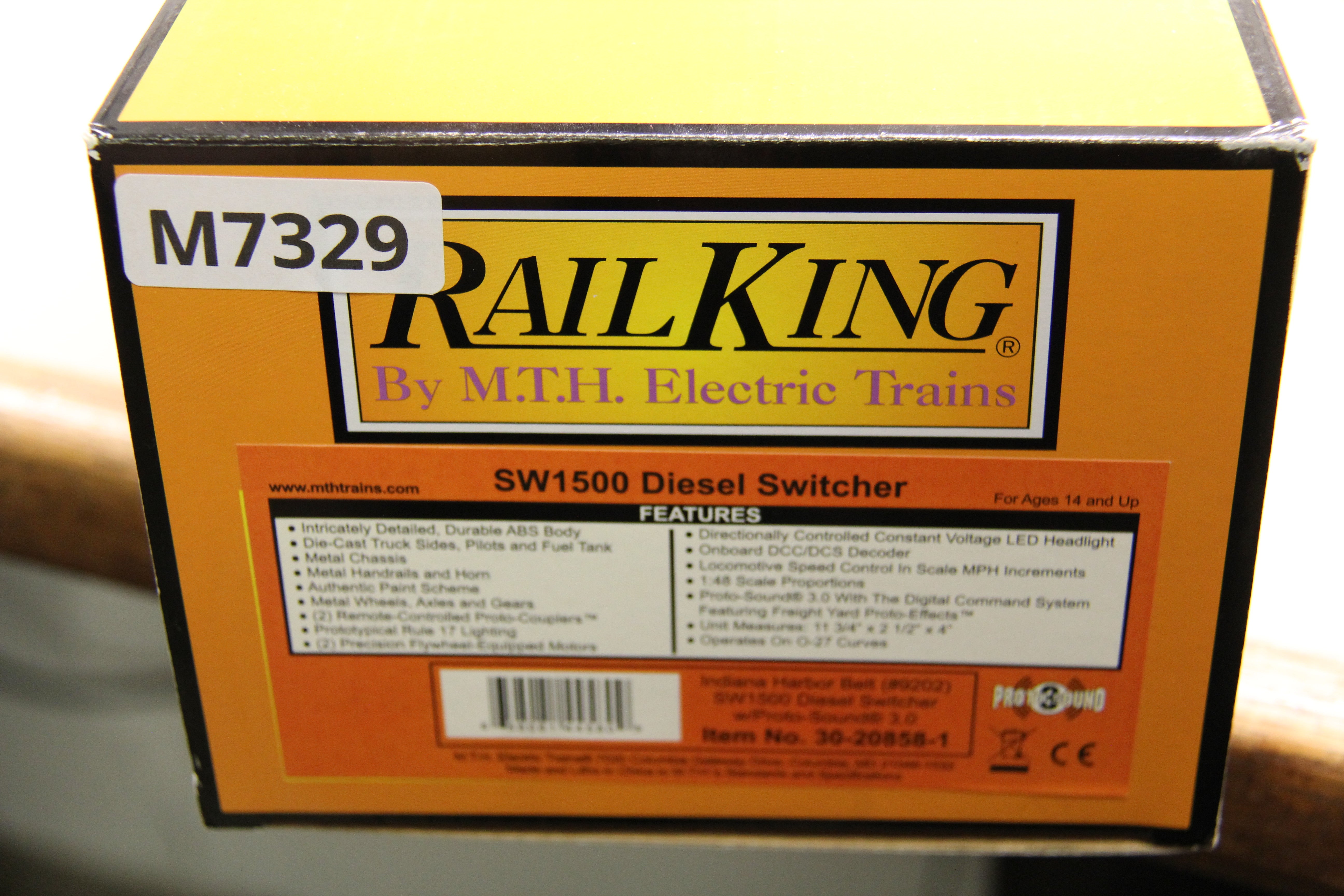 Rail King 30-20858-1 Indiana Harbor Belt #9202 SW1500 Diesel Switcher-Second hand-M7329