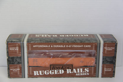 o27 Rail King Rugged Rails Series 33-7202 Milwaukee Road Gondola Car w/ I -Beam Load-Second hand-M7697