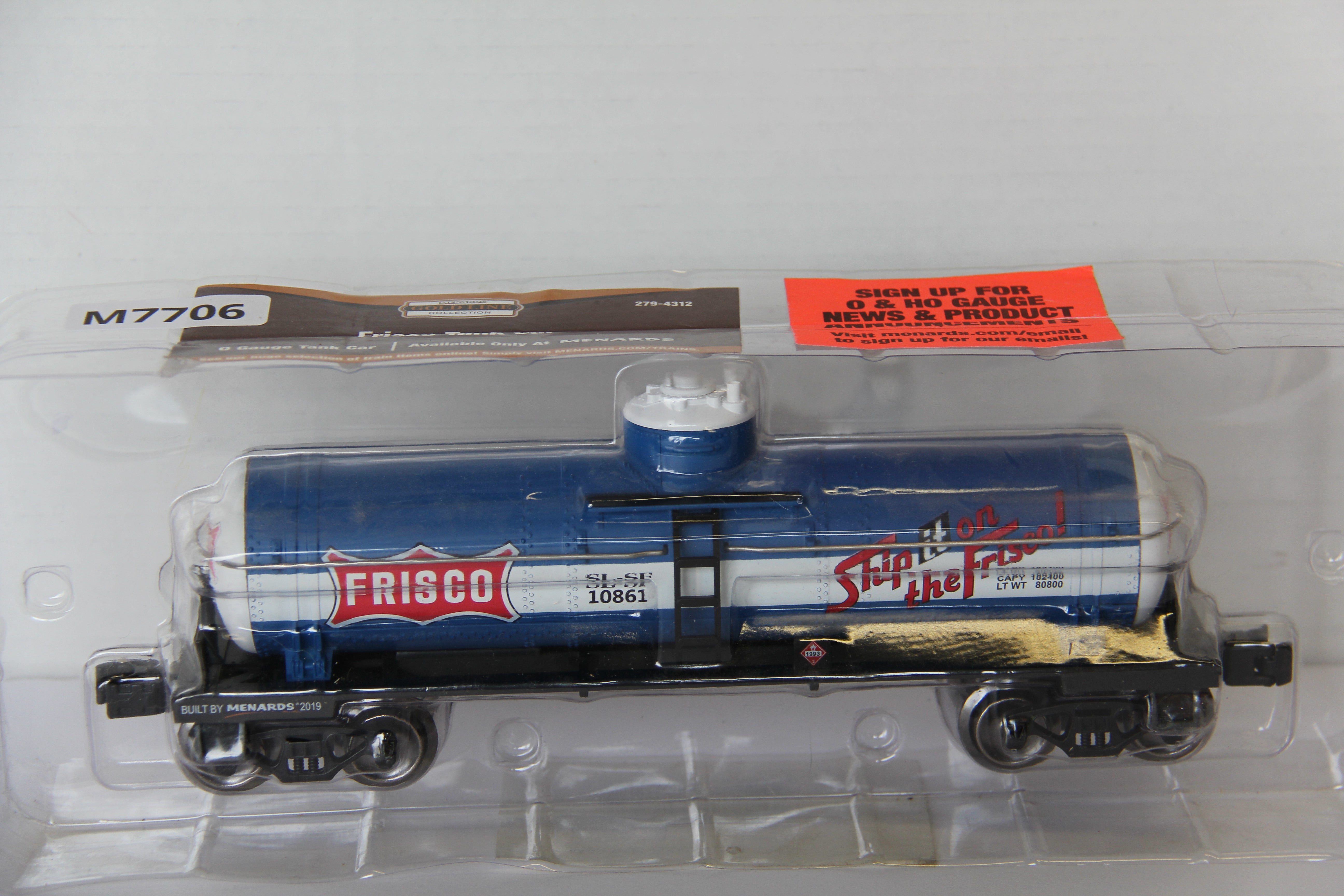 Menards #279-4312 Frisco Tank Car-Second hand-M7706