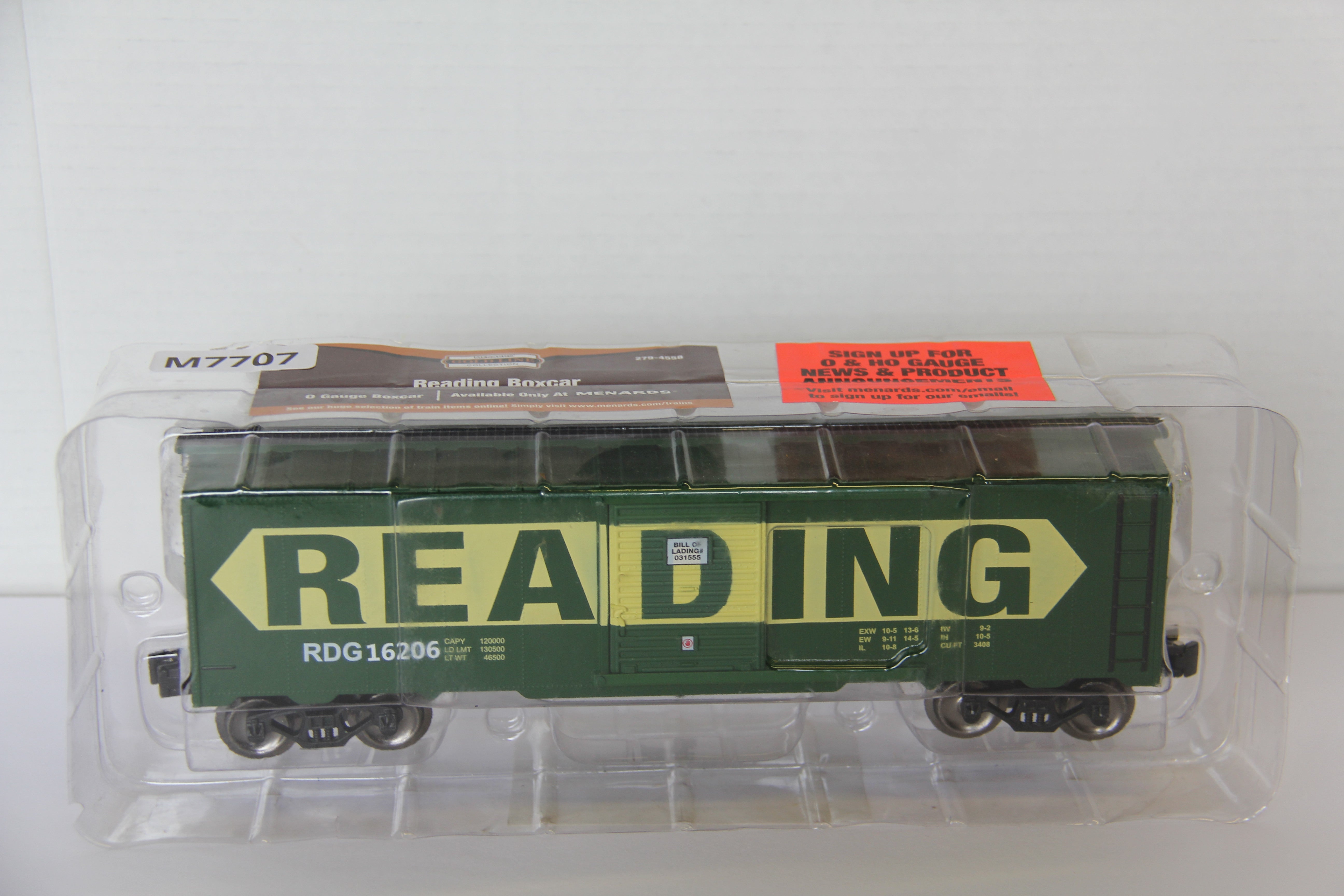 Menards #279-4558 Reading Box Car-Second hand-M7707