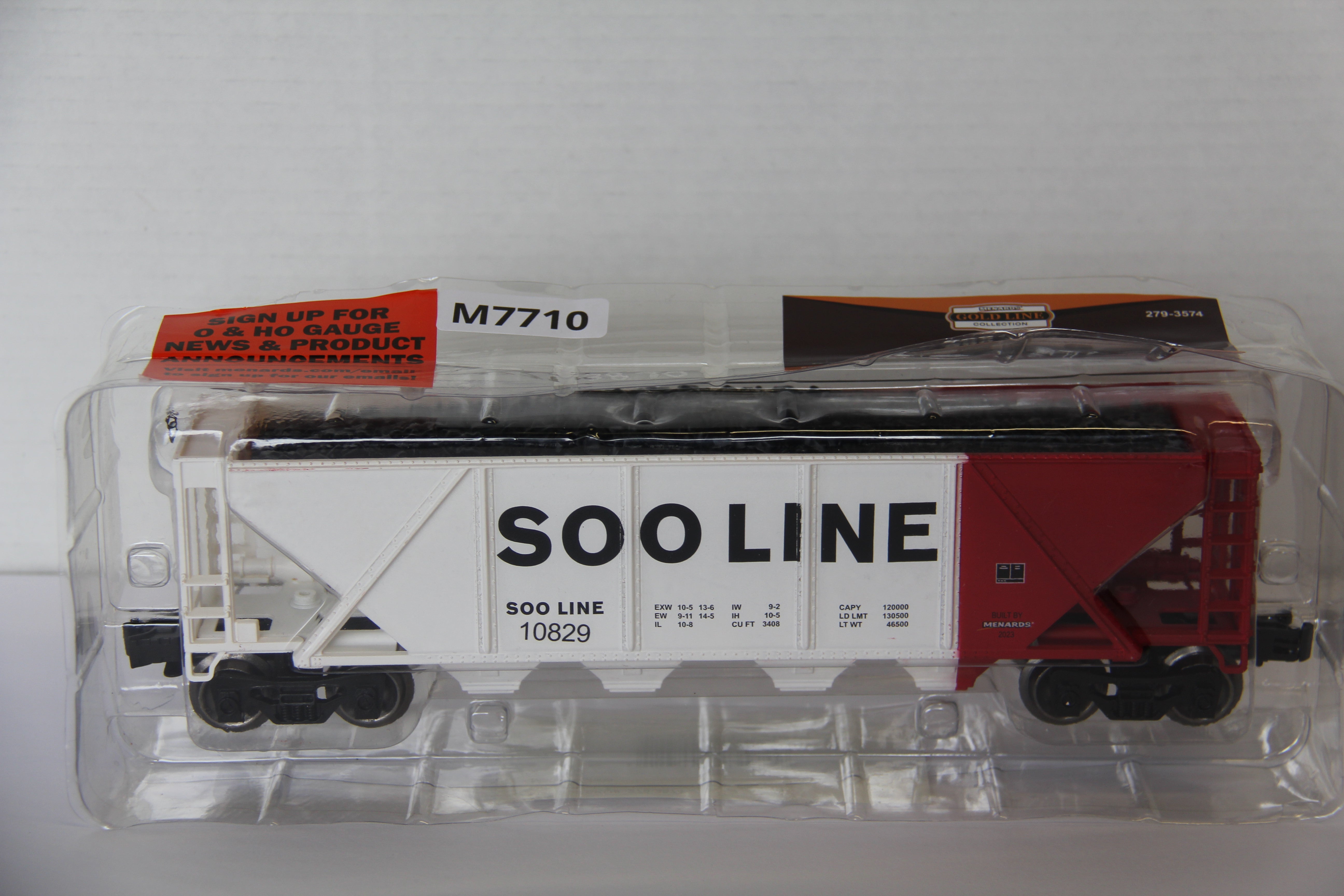 Menards #279-3574 Soo Line Coal Hopper Car-Second hand-M7710
