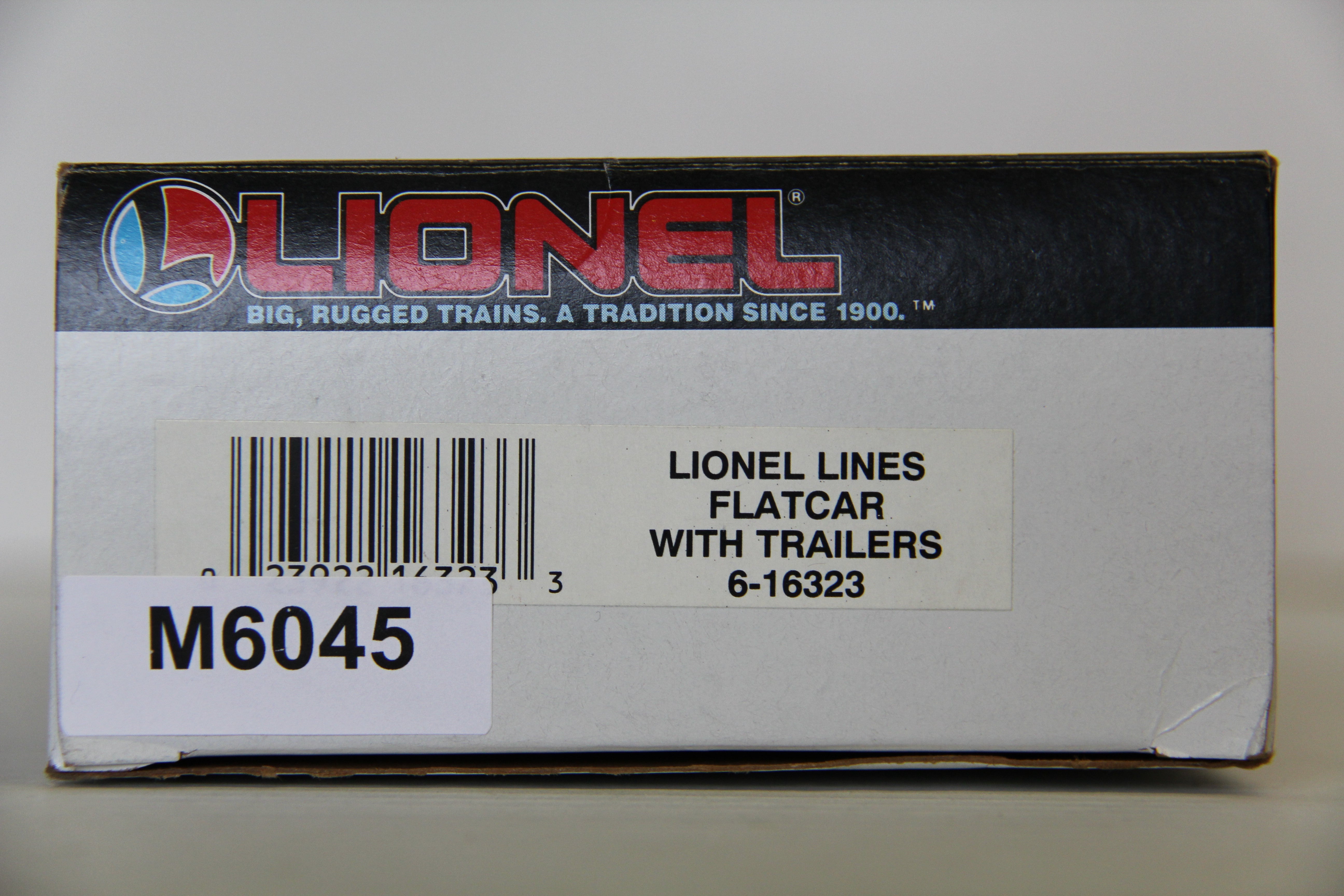 Lionel 6-16323 Lionel Lines Flatcar w/ Trailers-Second hand-M6045
