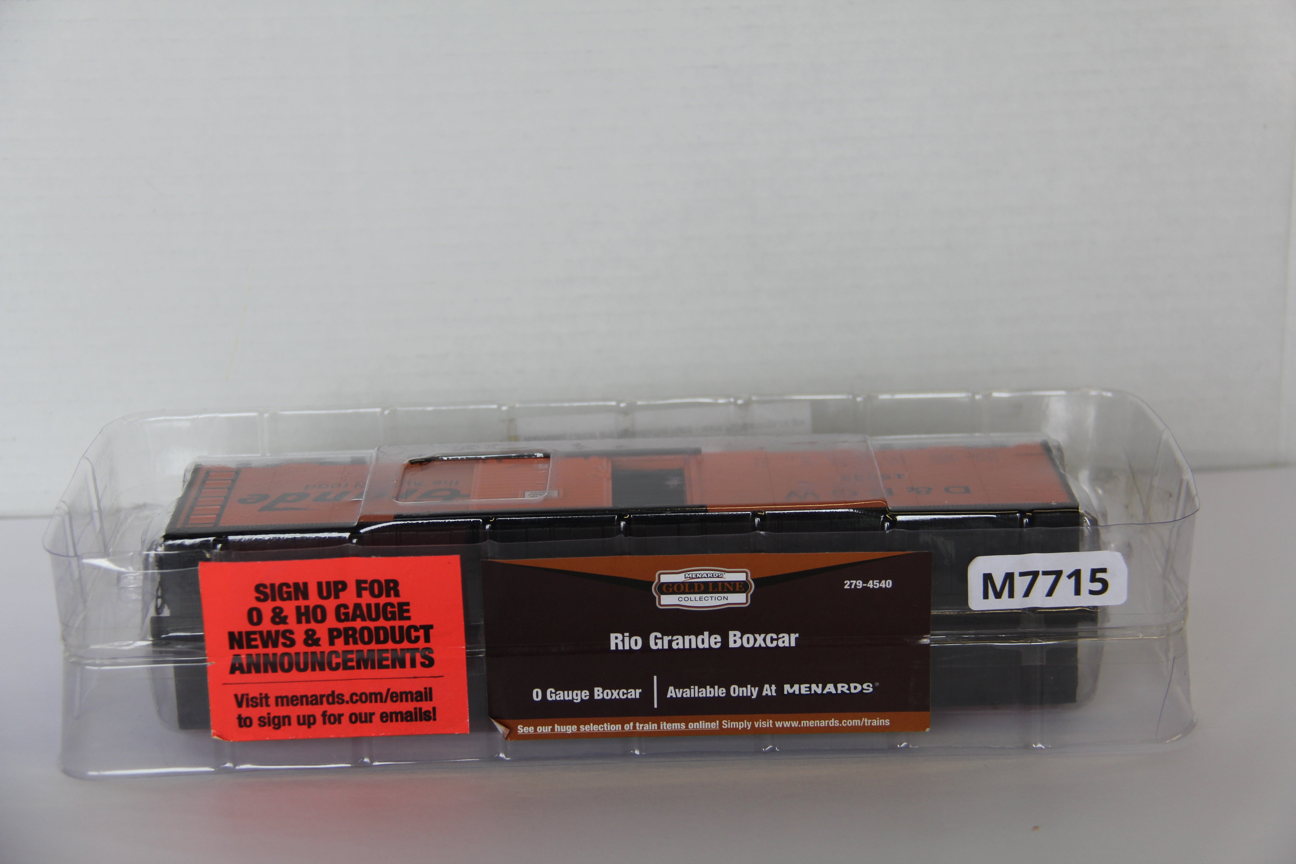 Menards #279-4540 Rio Grande Boxcar-Second hand-M7715