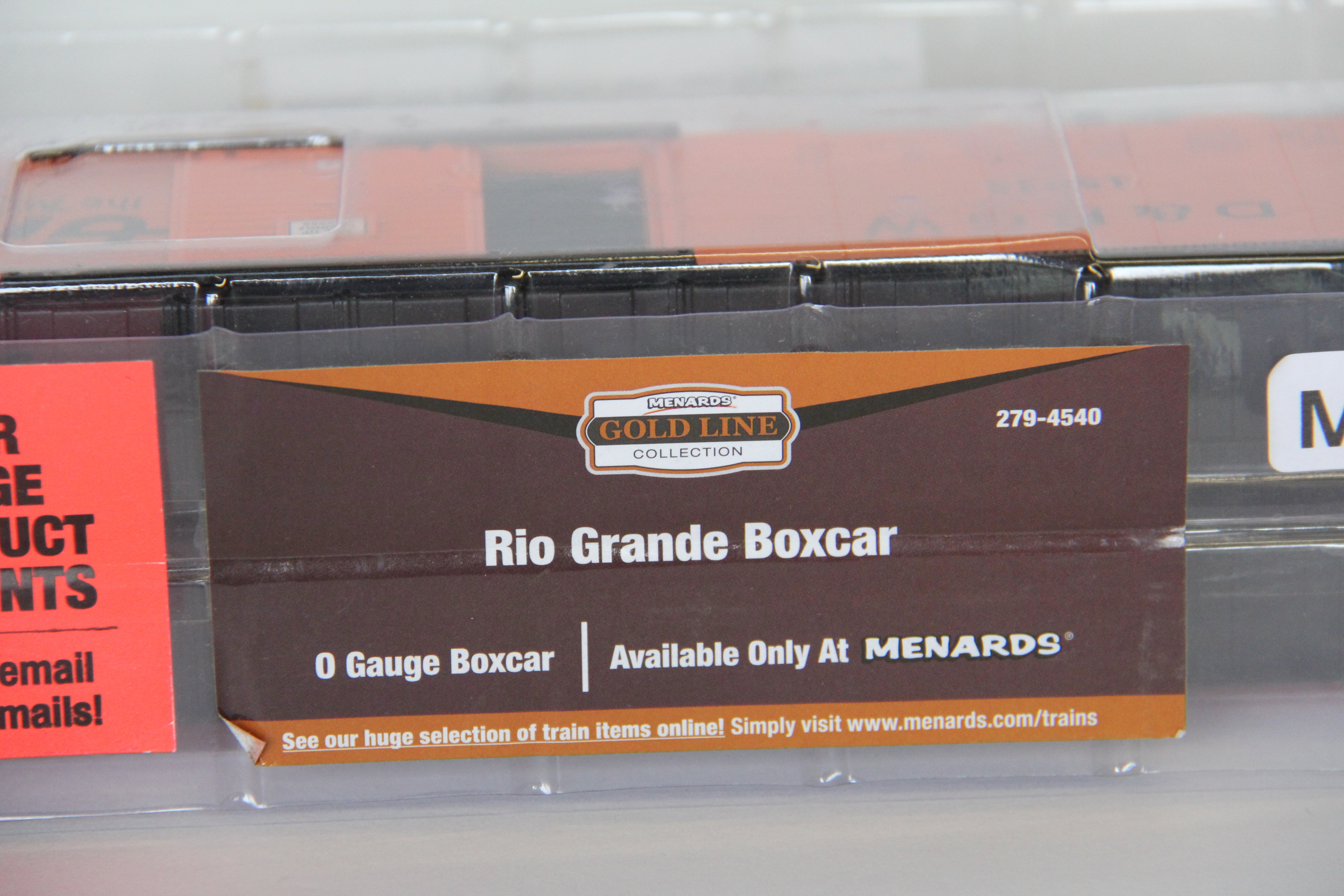 Menards #279-4540 Rio Grande Boxcar-Second hand-M7715