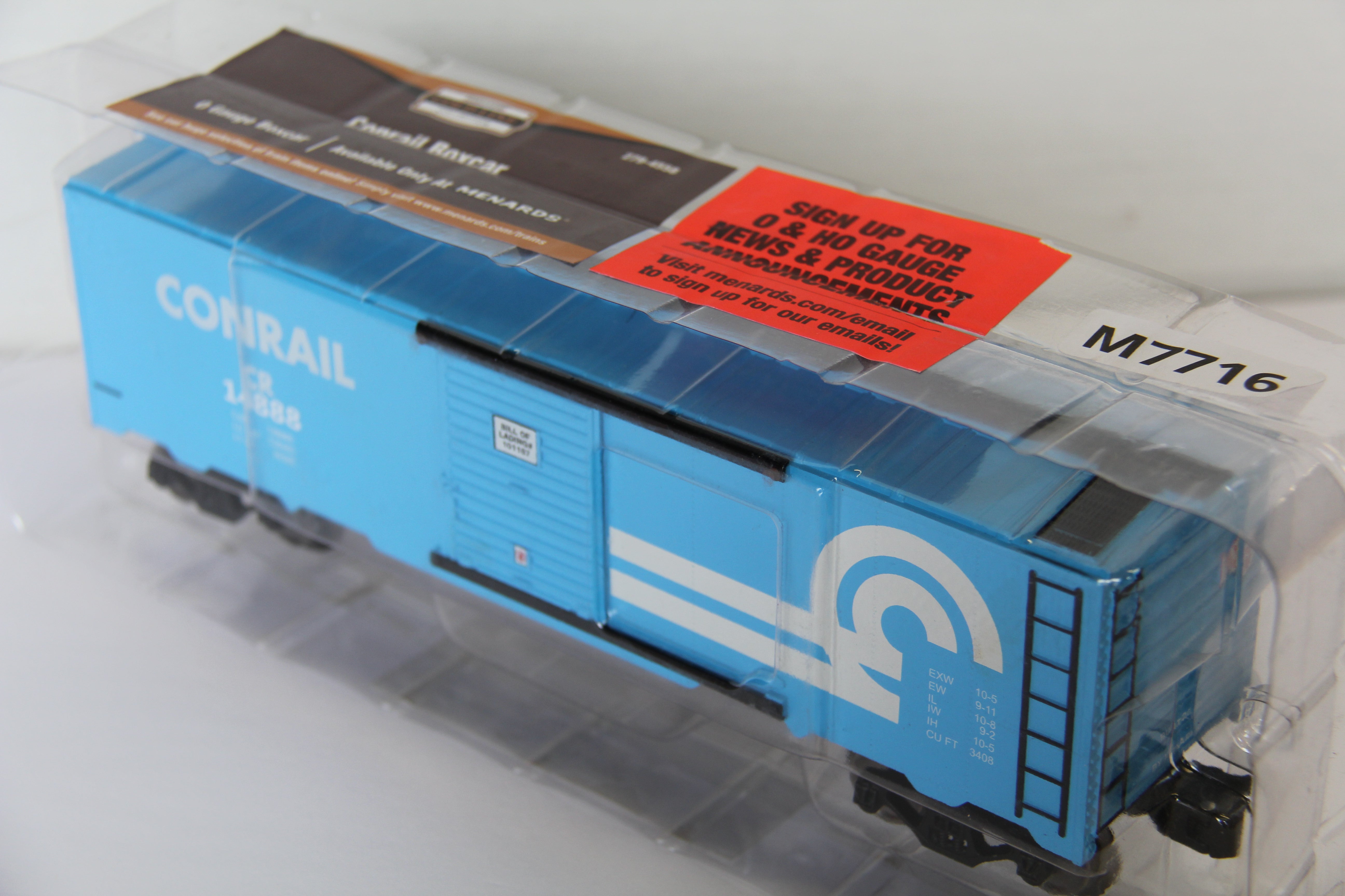 Menards #279-4558 Conrail Boxcar-Second hand-M7716