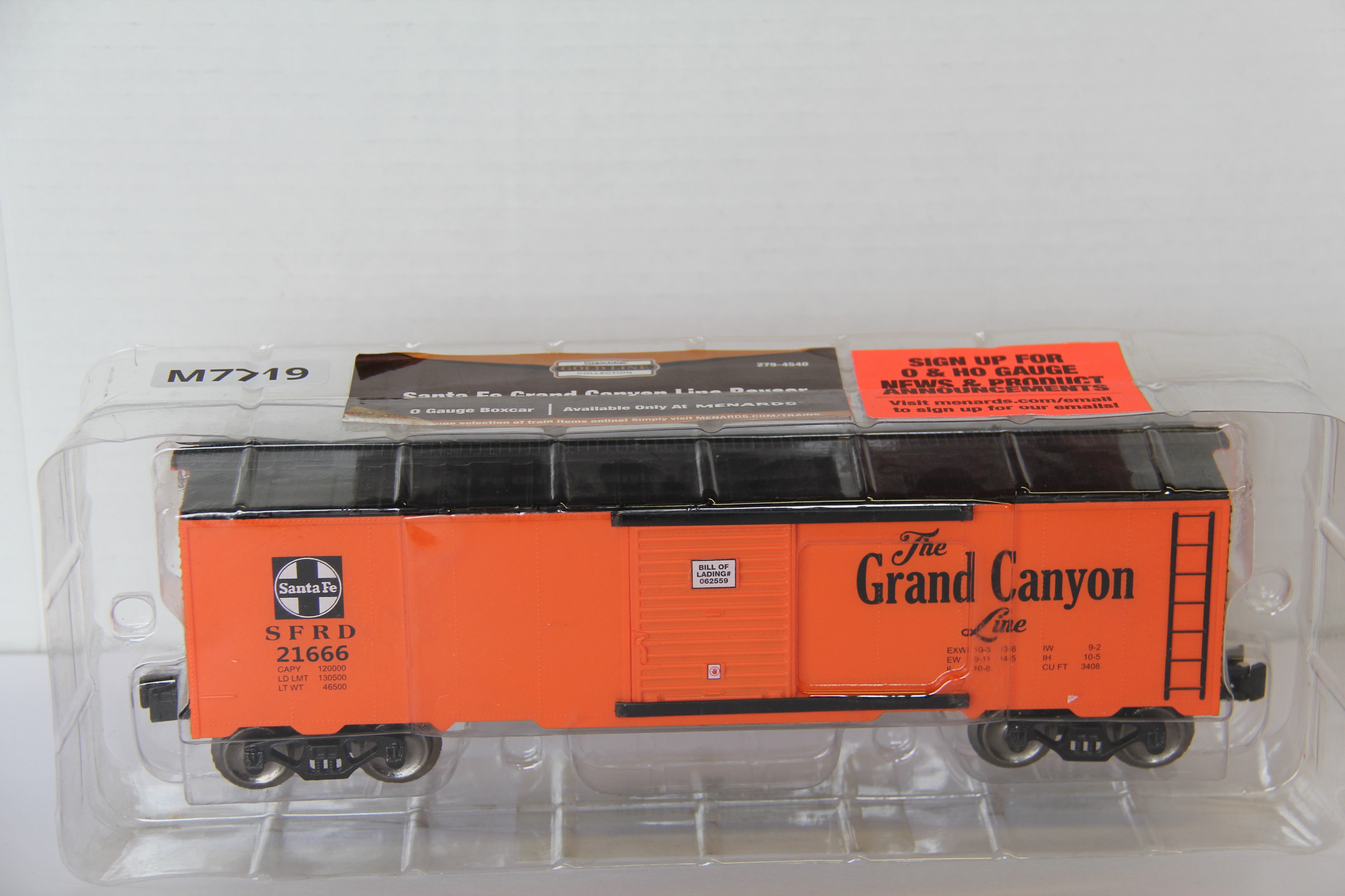 Menards #279-4540 Santa Fe Grand Canyon Line Boxcar-Second hand-M7719
