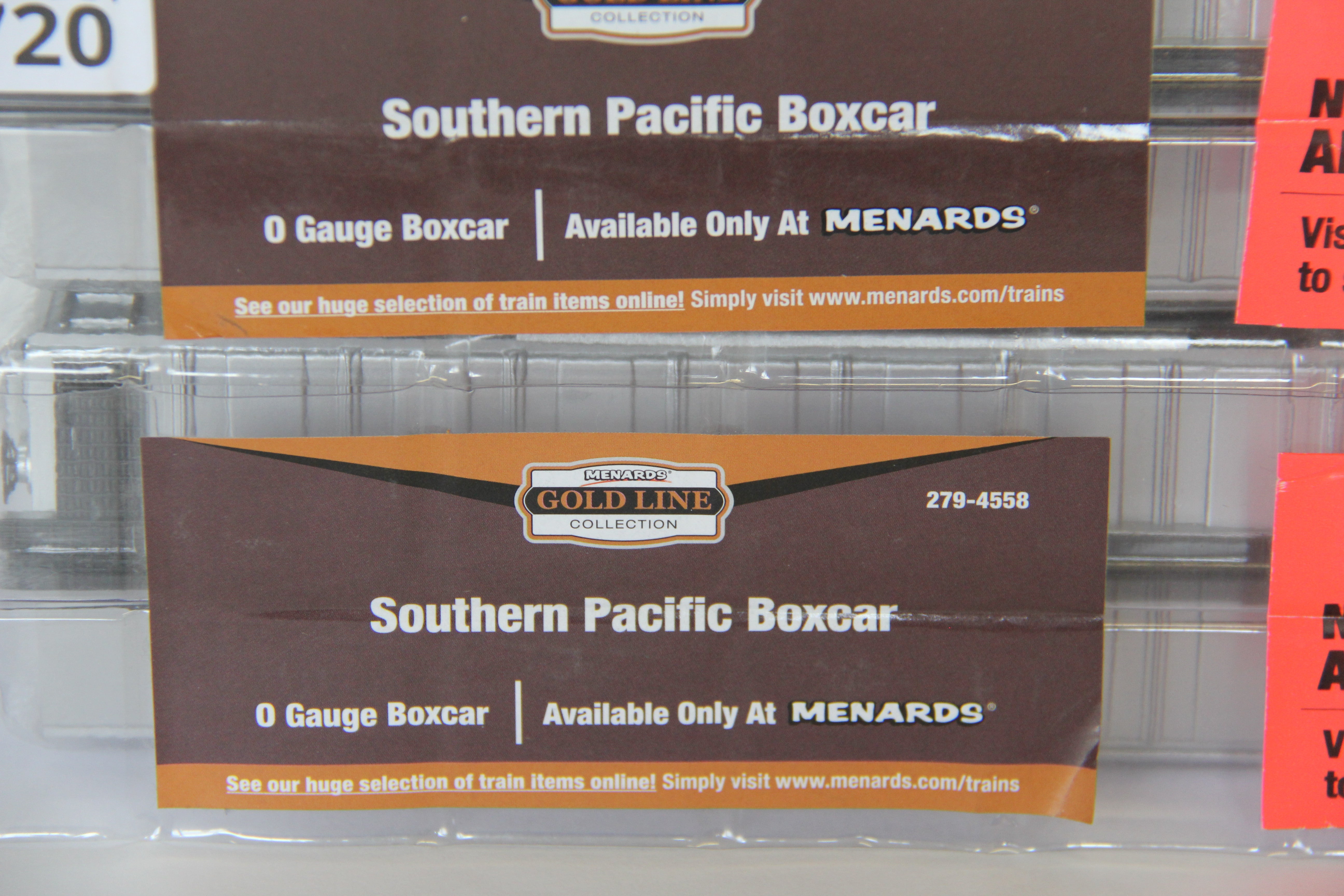 Menards # 279-4558 Southern Pacific Boxcar 15779 & 15725 2 SET-Second hand-M7720