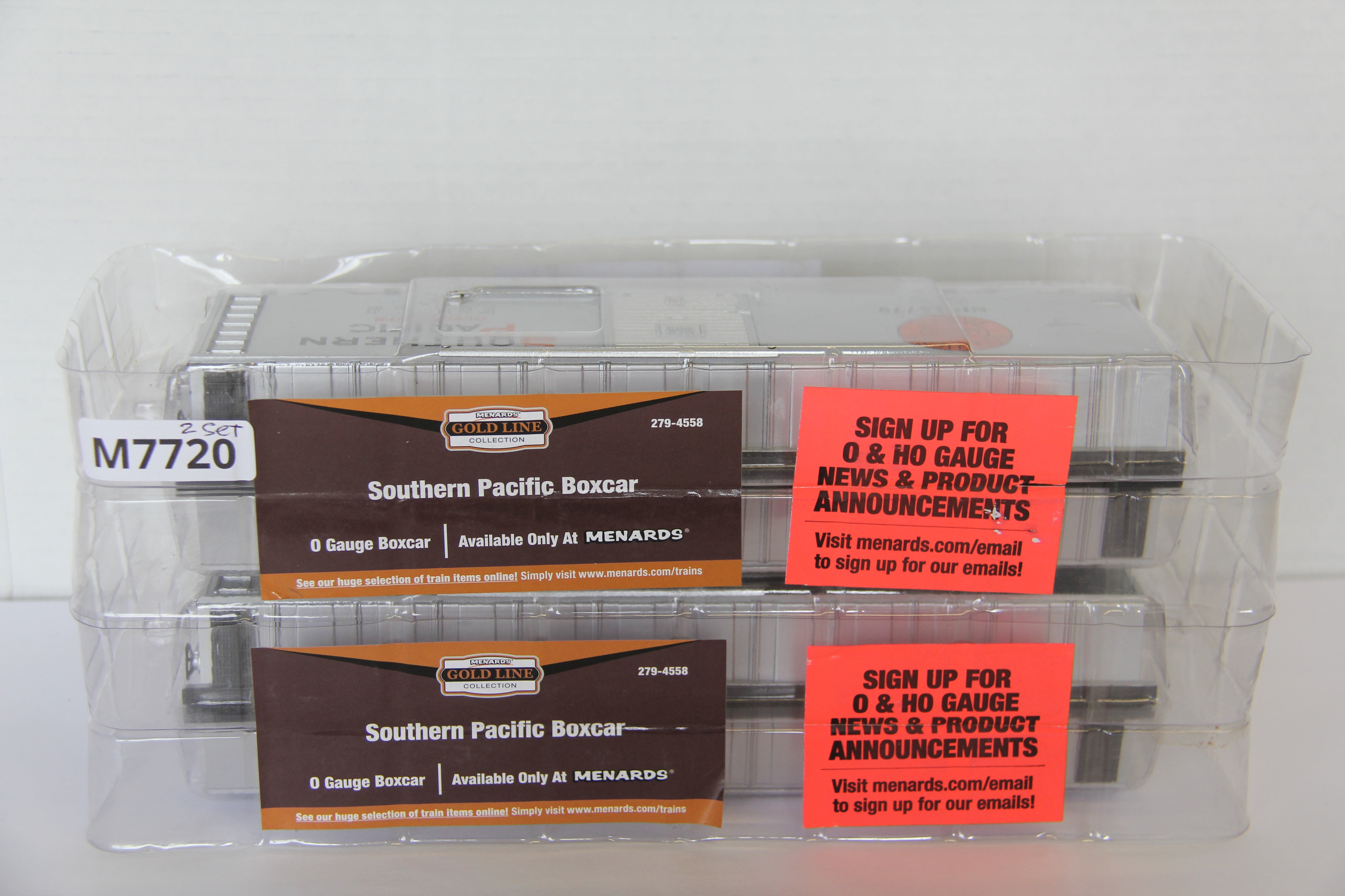Menards # 279-4558 Southern Pacific Boxcar 15779 & 15725 2 SET-Second hand-M7720