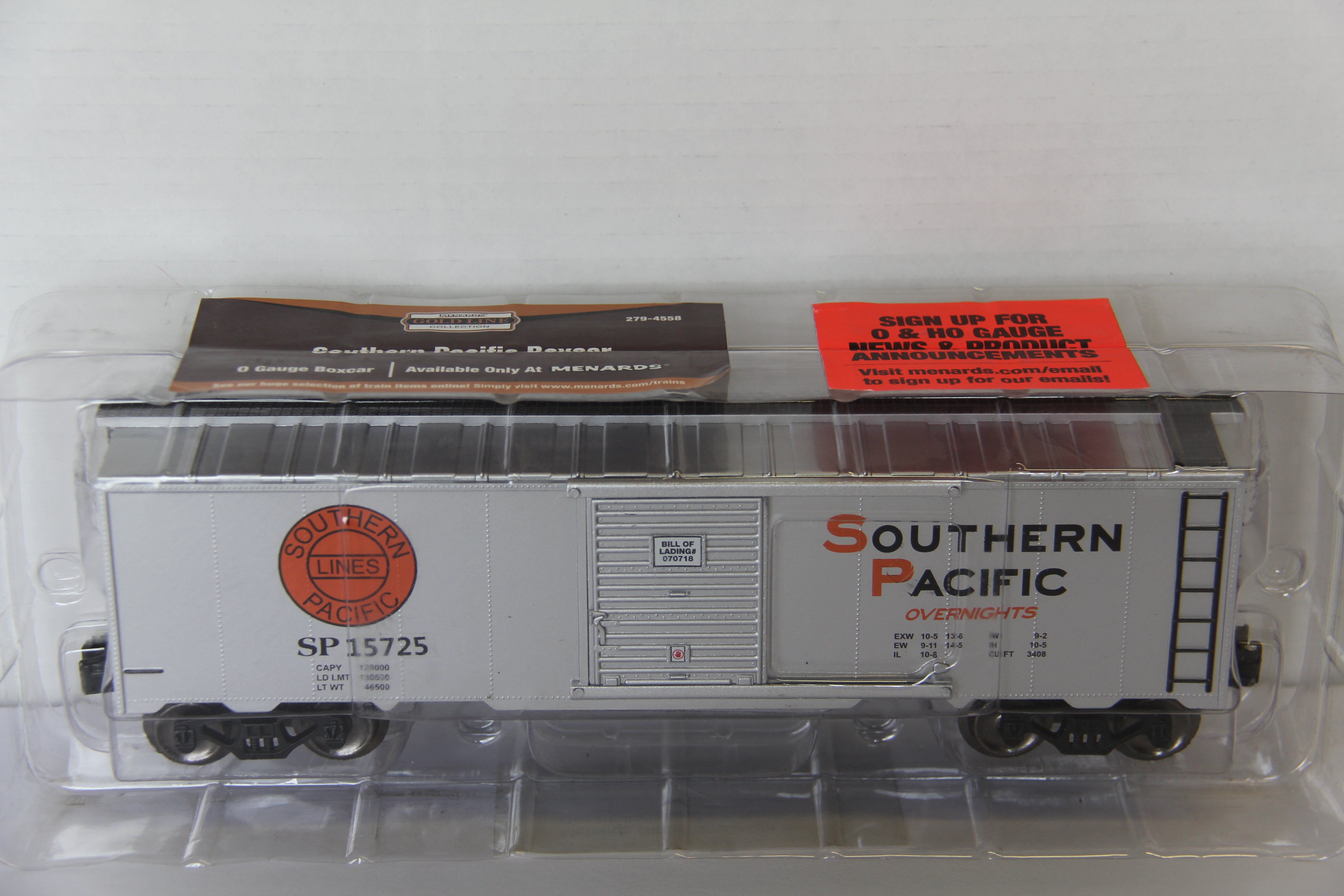 Menards # 279-4558 Southern Pacific Boxcar 15779 & 15725 2 SET-Second hand-M7720