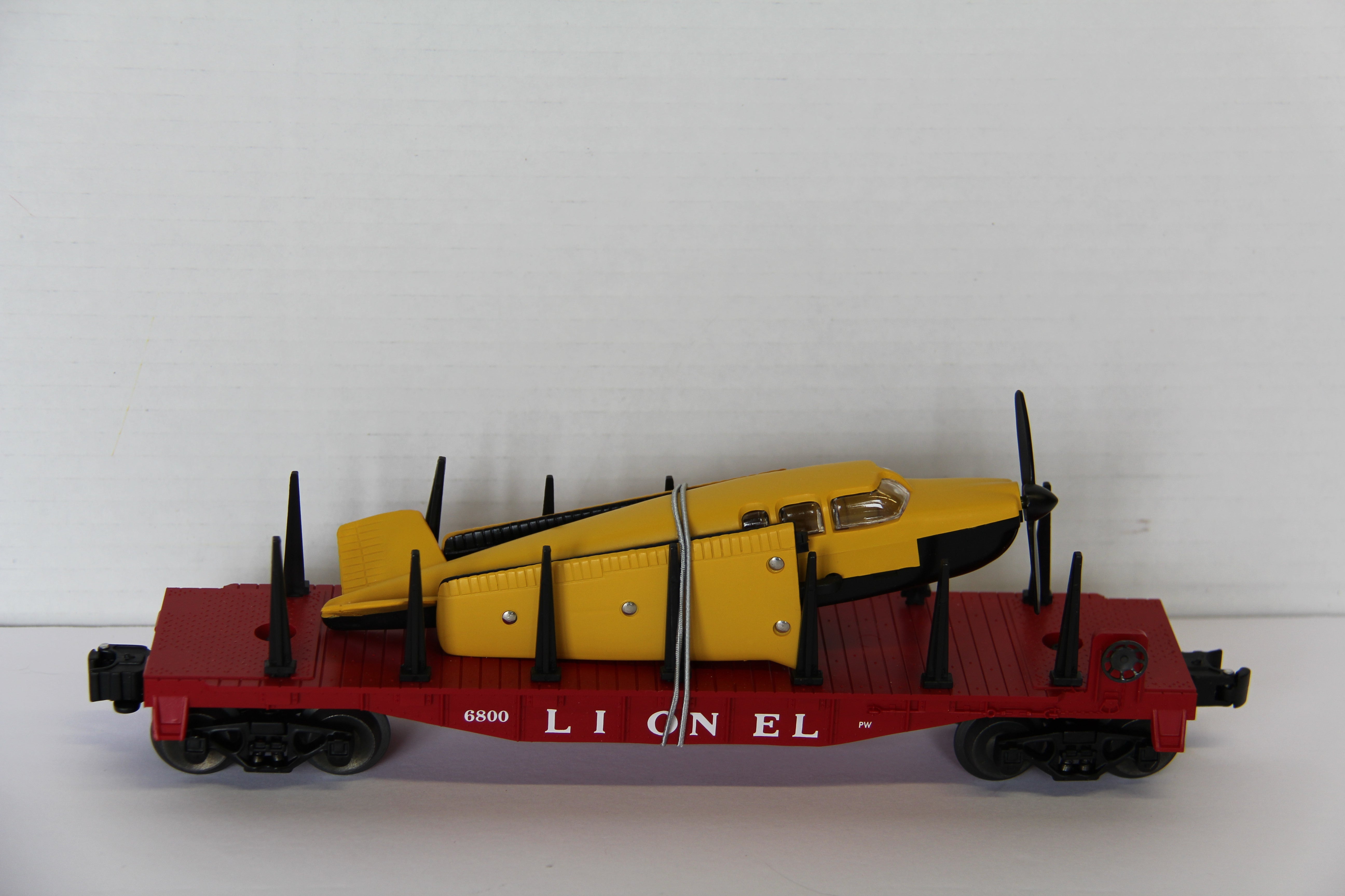 027 Lionel Celebration Series 6-19487 Flatcar w/ Airplane #6800-Second hand-M7726