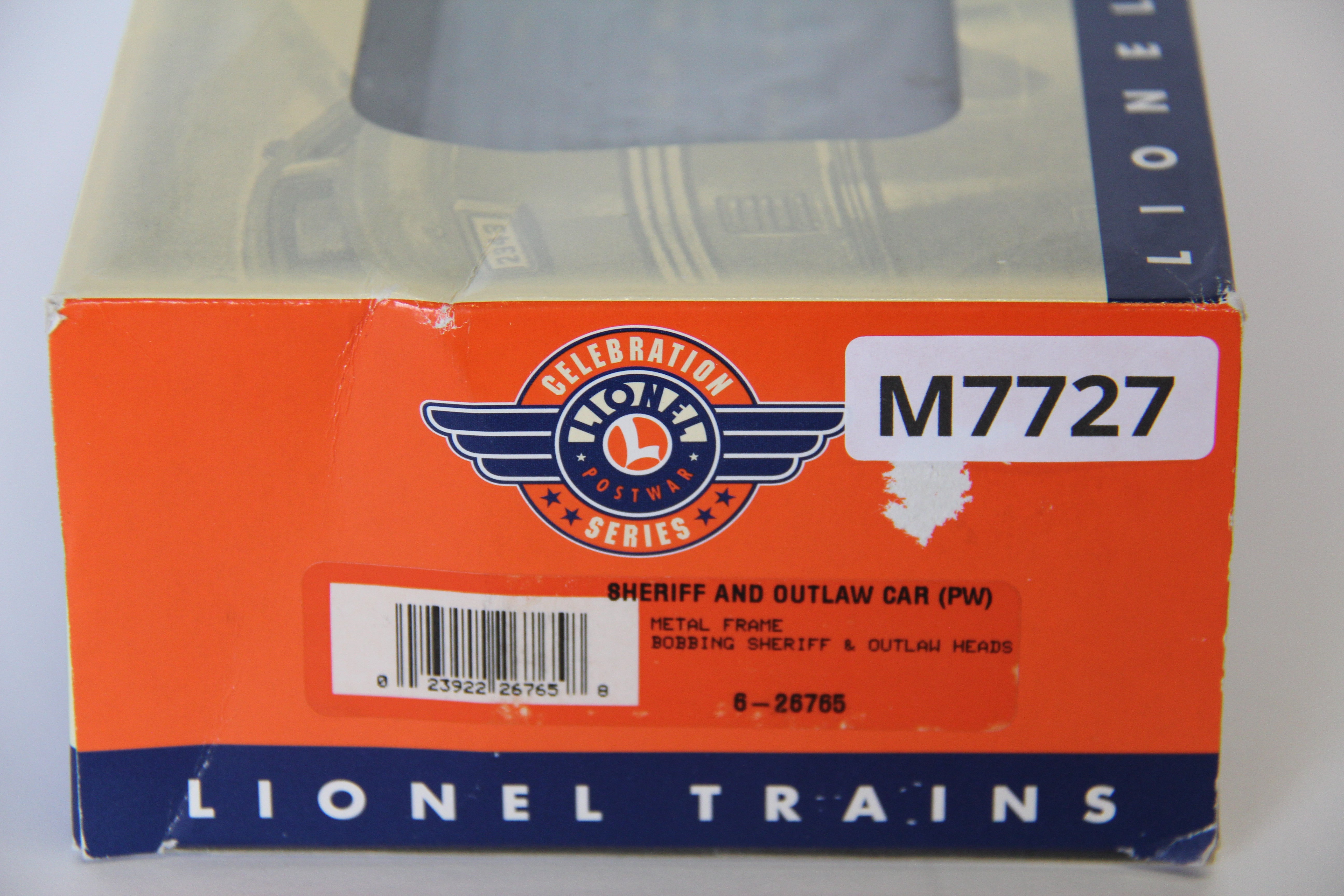 027 Lionel Celebration Series 6-26765 Sheriff & Outlaw Car #3730-Second hand-M7727