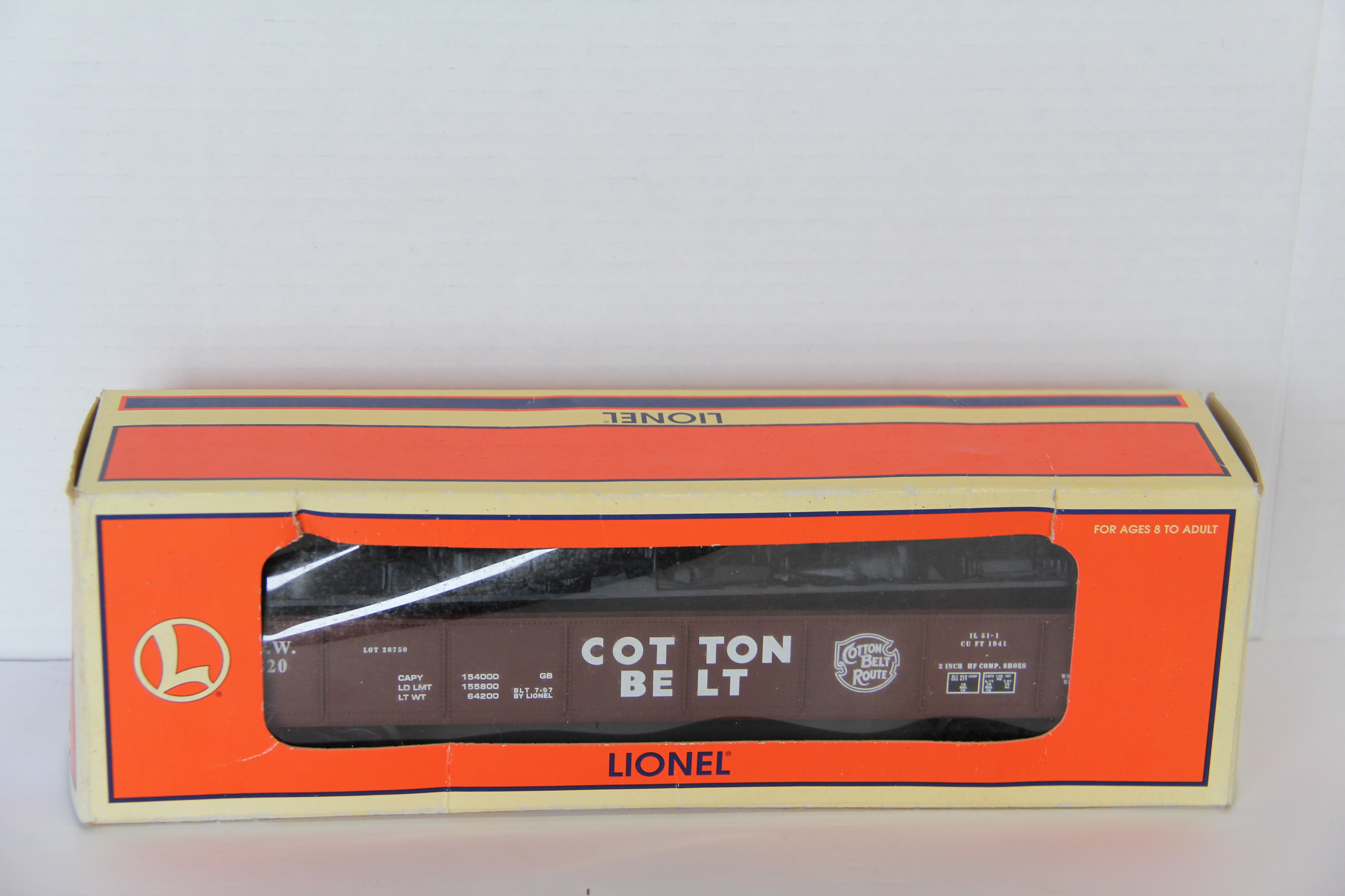 Lionel 6-17408 -9820 Cotton Belt Standard Gondola w/ Scrap Metal Load-Second hand-M7732