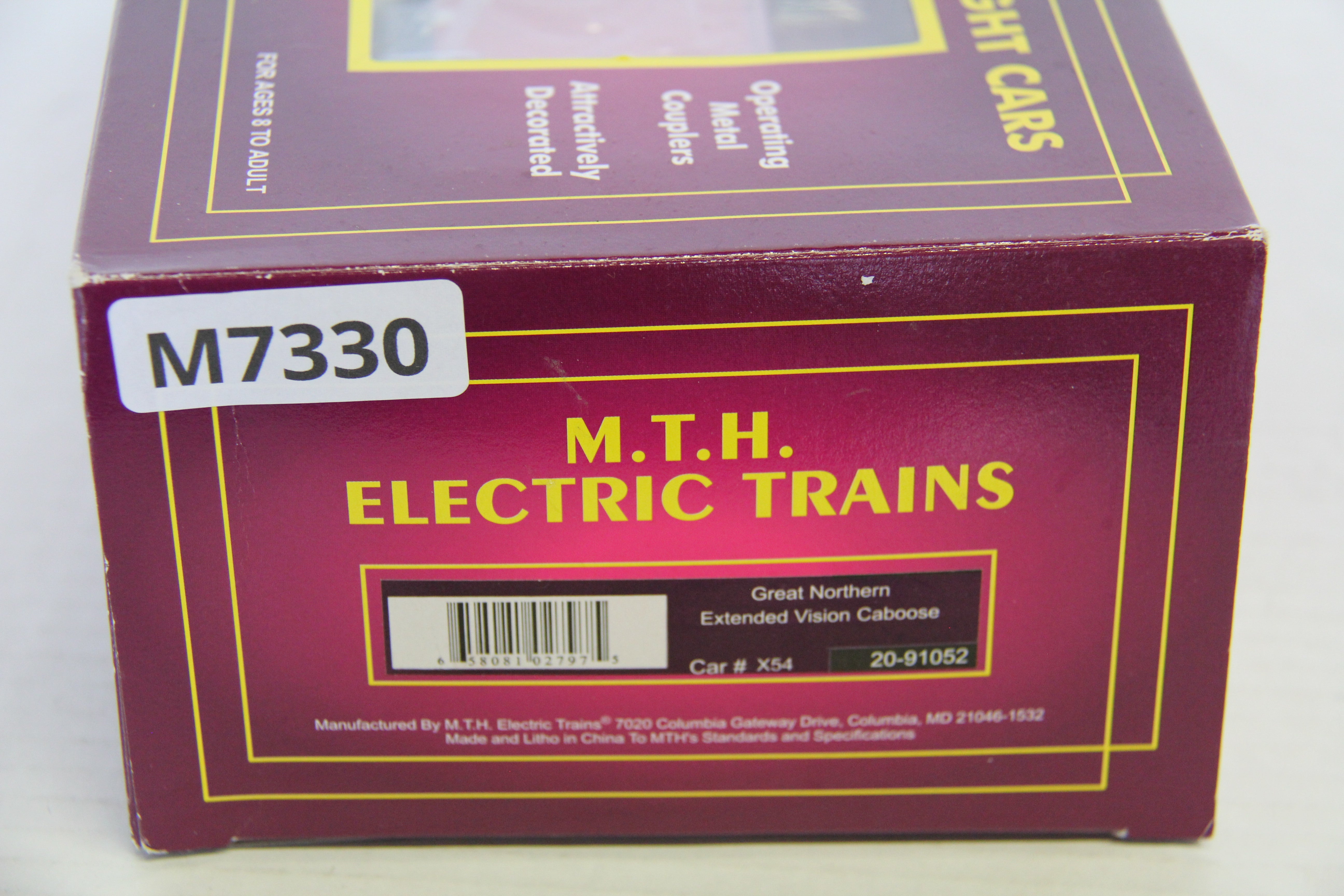 MTH 20-91052 Great Northern Extended Vision Caboose-Second hand-M7330