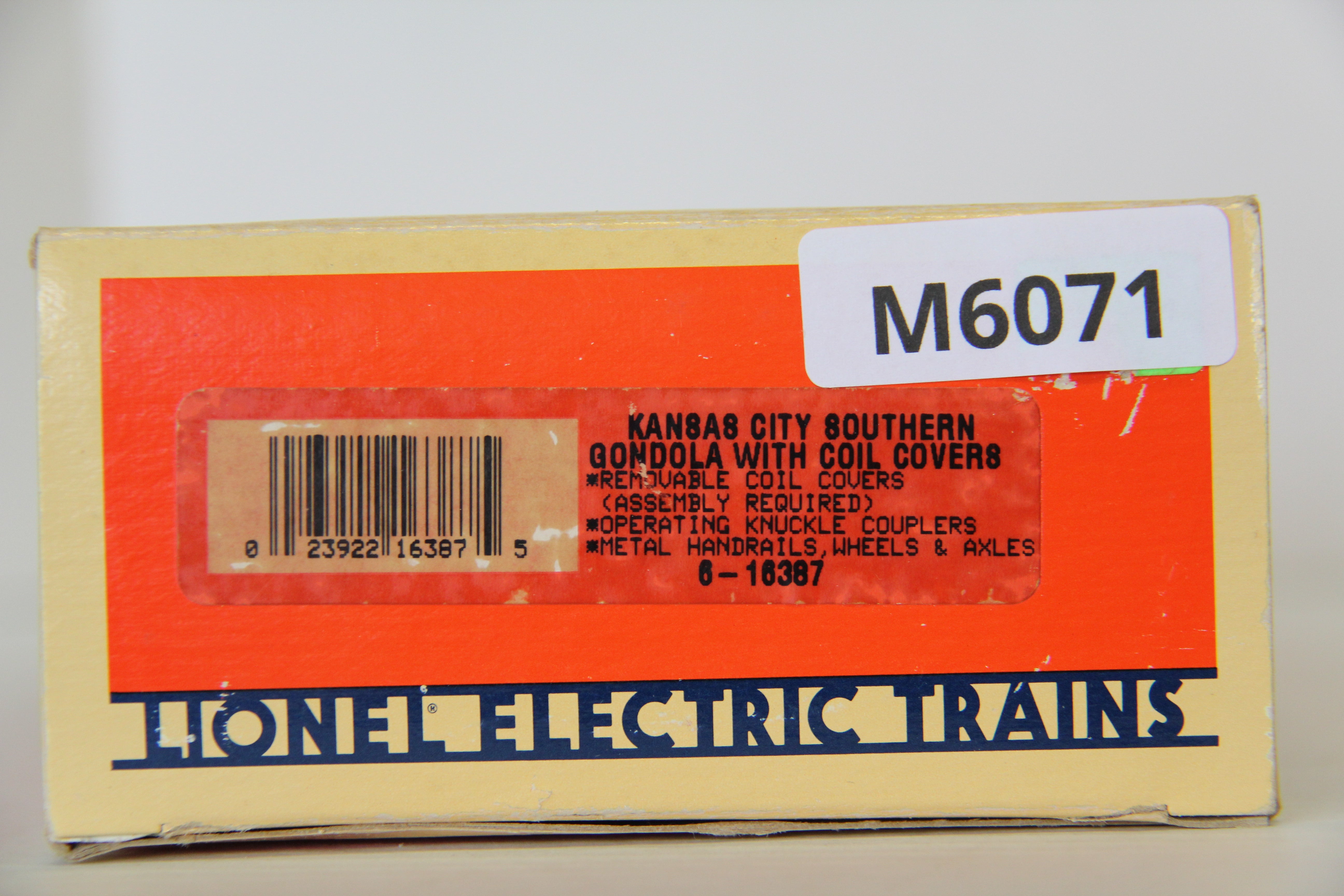 Lionel 6-16387 Kansas City Southern Gondola w/ Coil Covers-Second hand-M6071