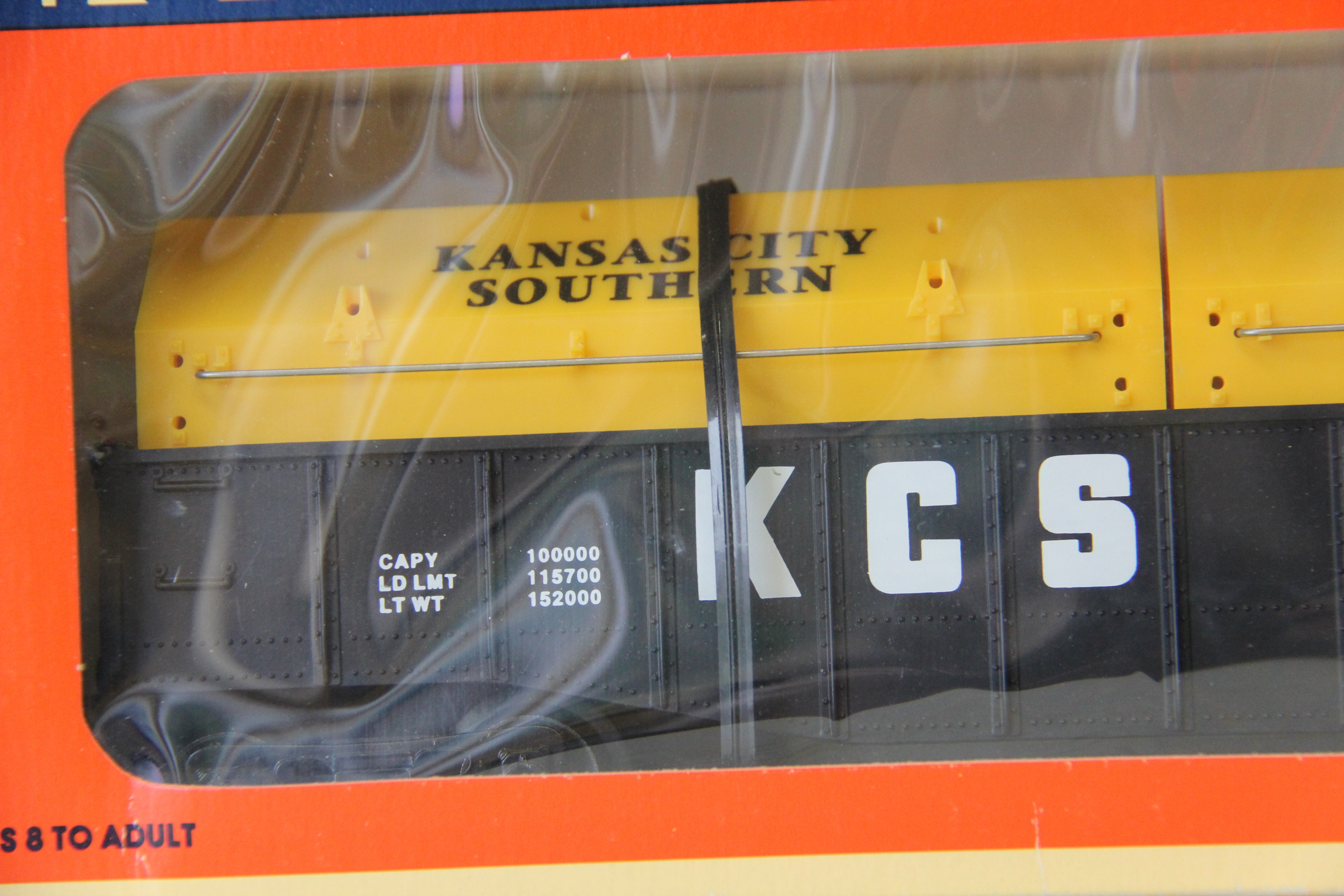 Lionel 6-16387 Kansas City Southern Gondola w/ Coil Covers-Second hand-M6071